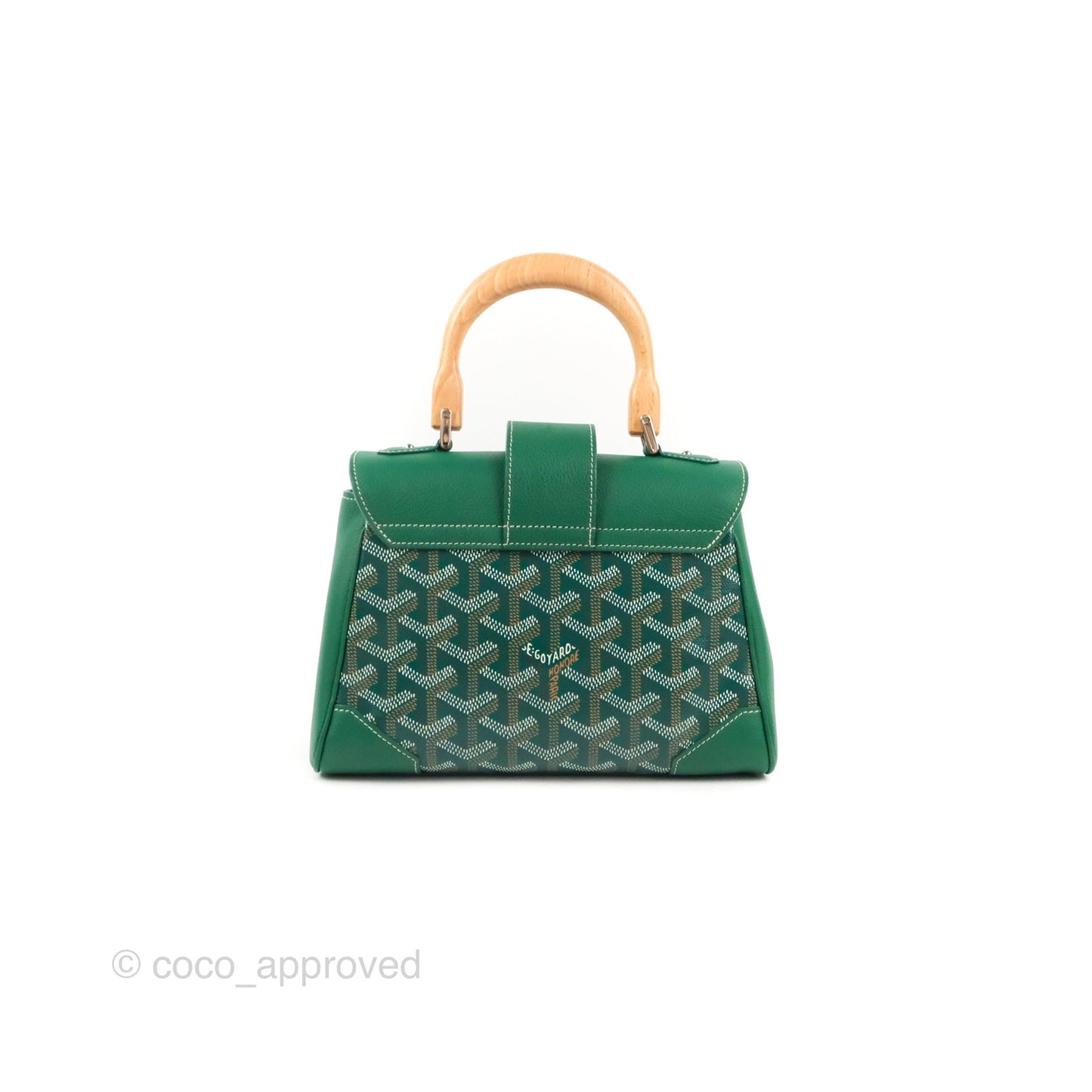 Goyard Saïgon Mini Bag Green Goyardine Canvas/Chevroches Calfskin