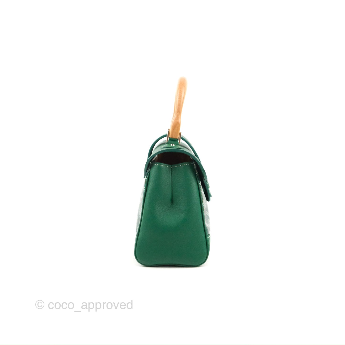 Goyard Saïgon Mini Bag Green Goyardine Canvas/Chevroches Calfskin