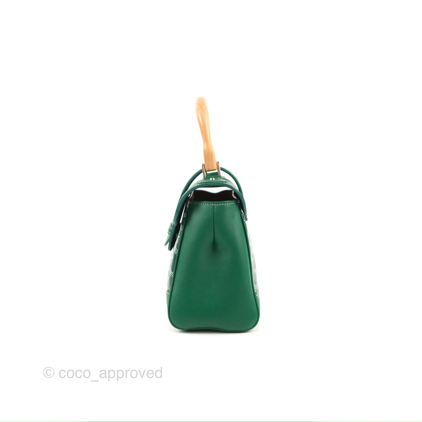 Goyard Saïgon Mini Bag Green Goyardine Canvas/Chevroches Calfskin