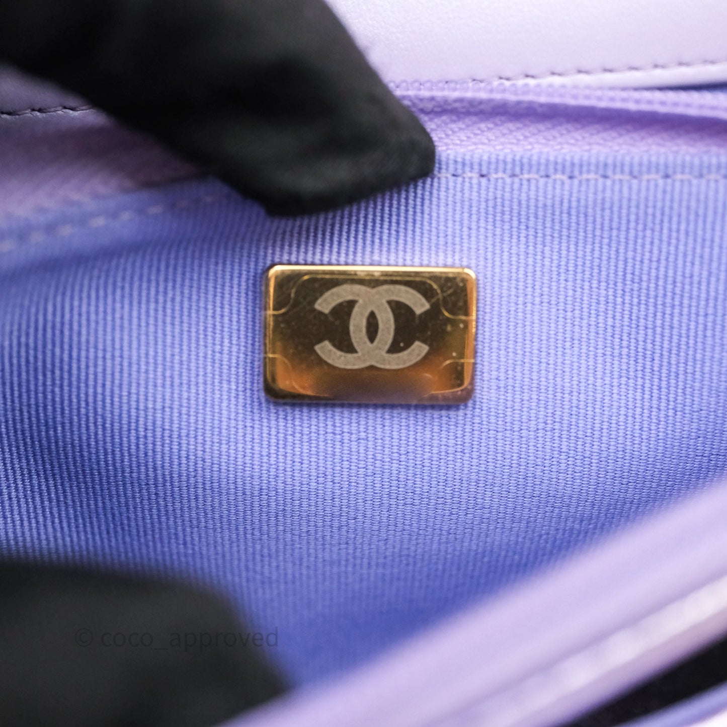 Chanel Quilted Wallet on Chain Lambskin Gradient Metallic Rainbow Gold Hardware
