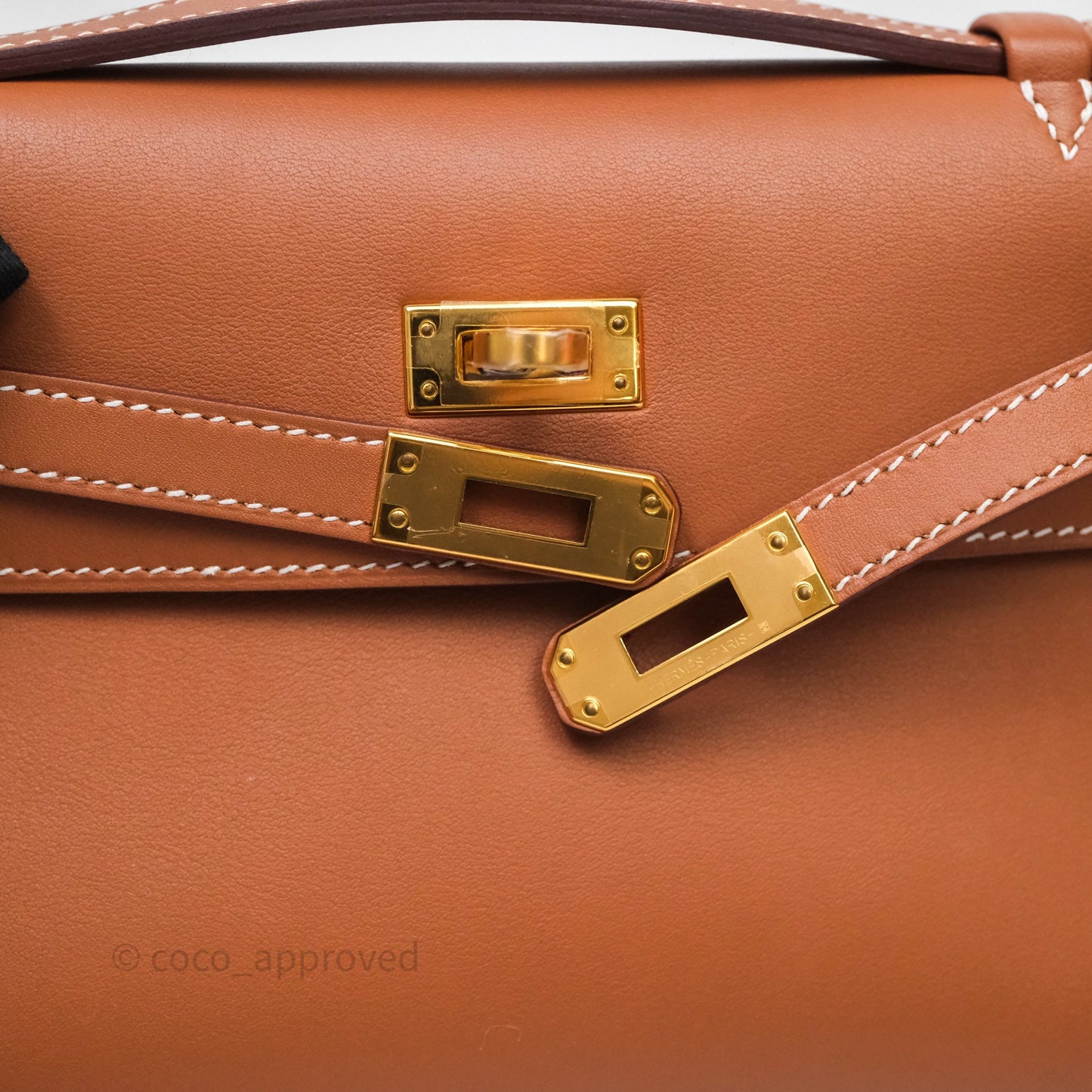 Hermès Kelly Mini Pochette Gold Swift Gold Hardware
