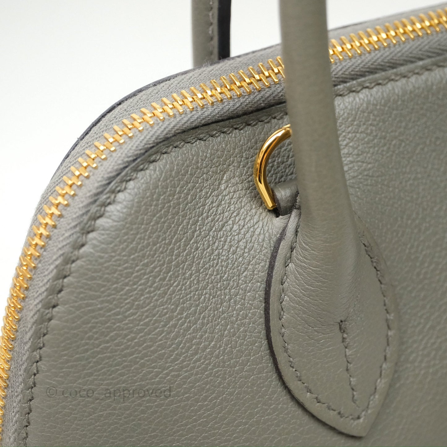 Hermès Bolide 1923 25 Gris Meyer 0L Evercolor Gold Hardware