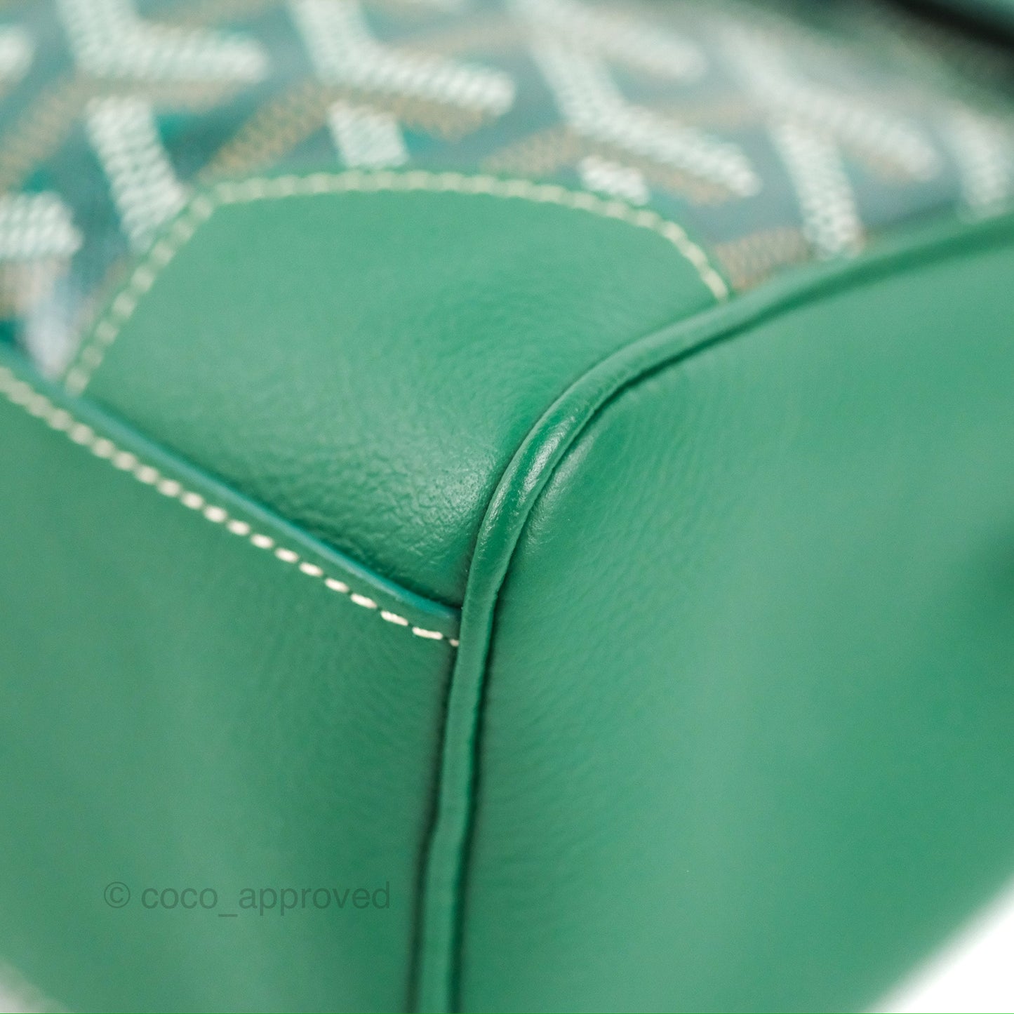 Goyard Saïgon Mini Bag Green Goyardine Canvas/Chevroches Calfskin
