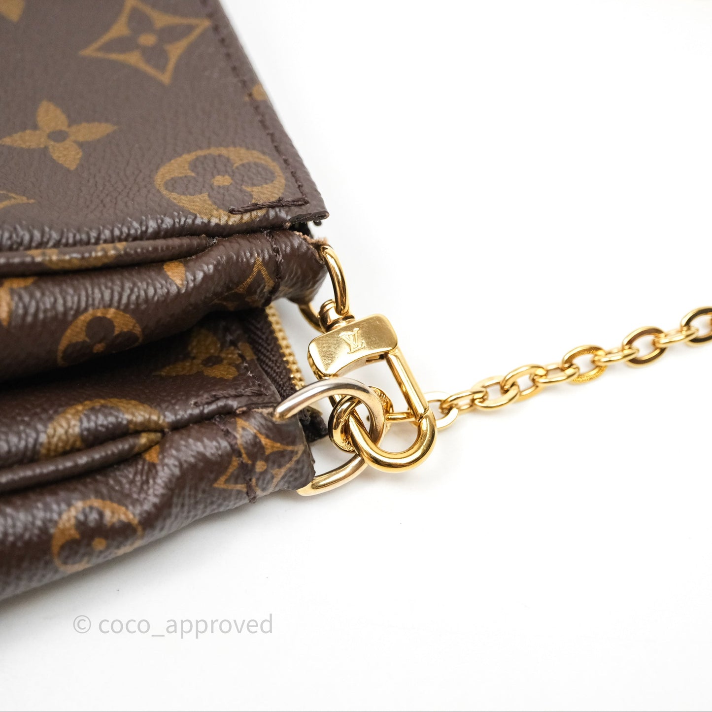 Louis Vuitton Multi Pochette Accessories Pink Monogram Canvas