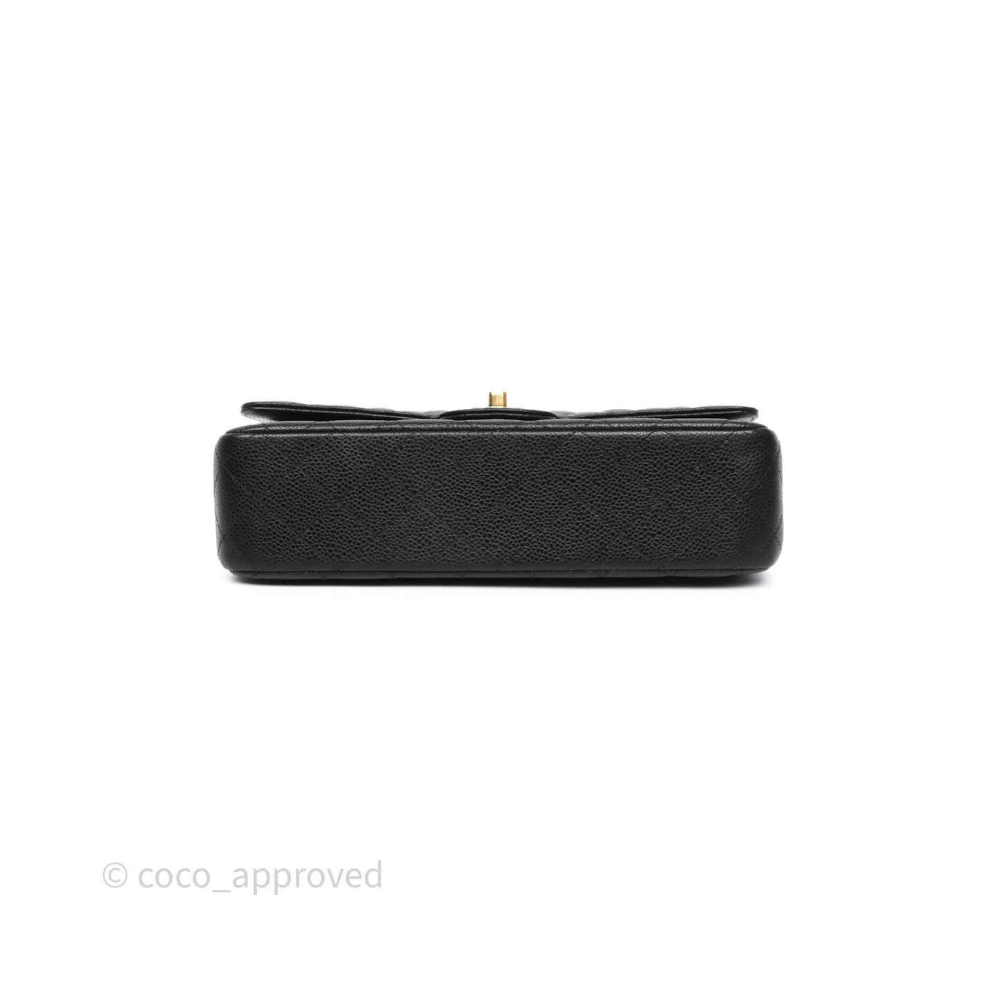 Chanel Classic M/L Medium Flap Quilted Black Caviar Gold Hardware