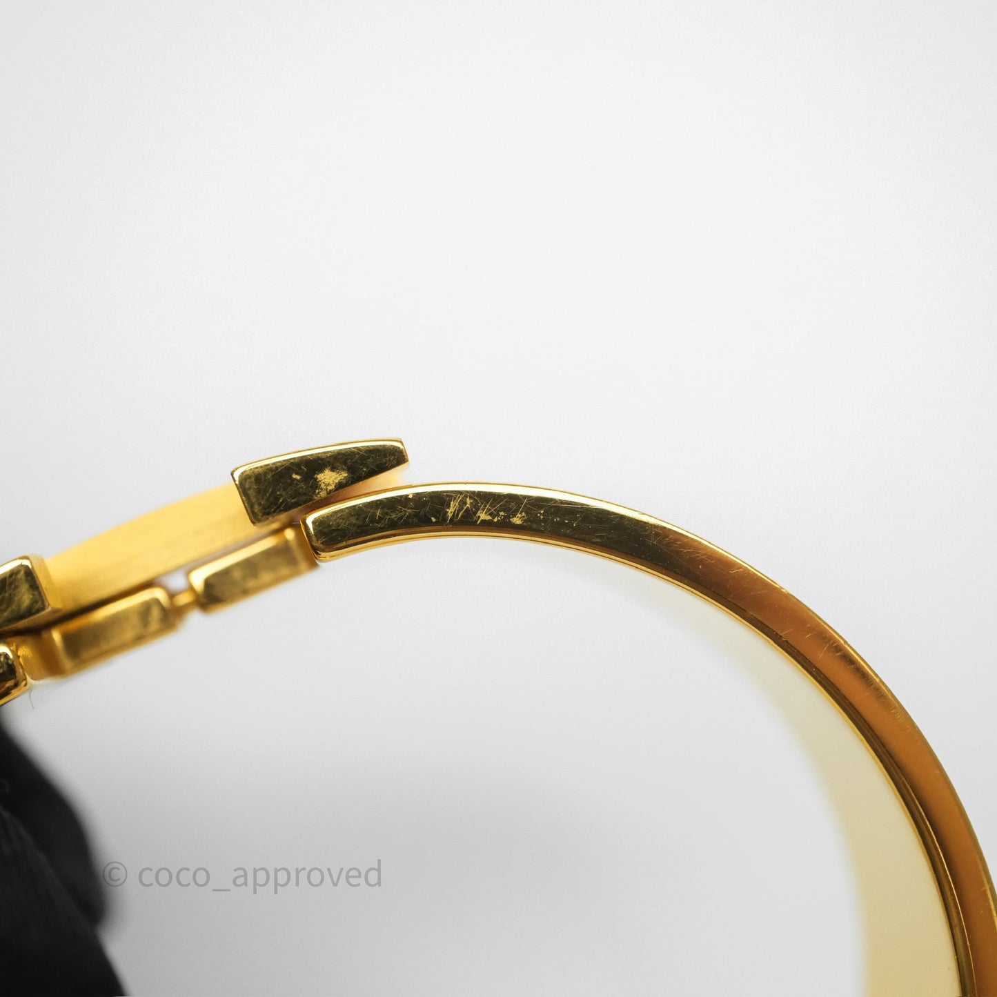 Hermès Clic Clac H Bracelet Bois de Rose G5 Gold PM