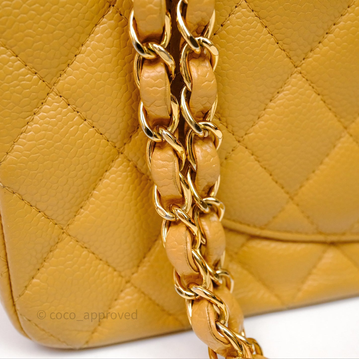Chanel Medium Quilted  Flap Vintage Dark Beige Caviar 24K Gold Hardware