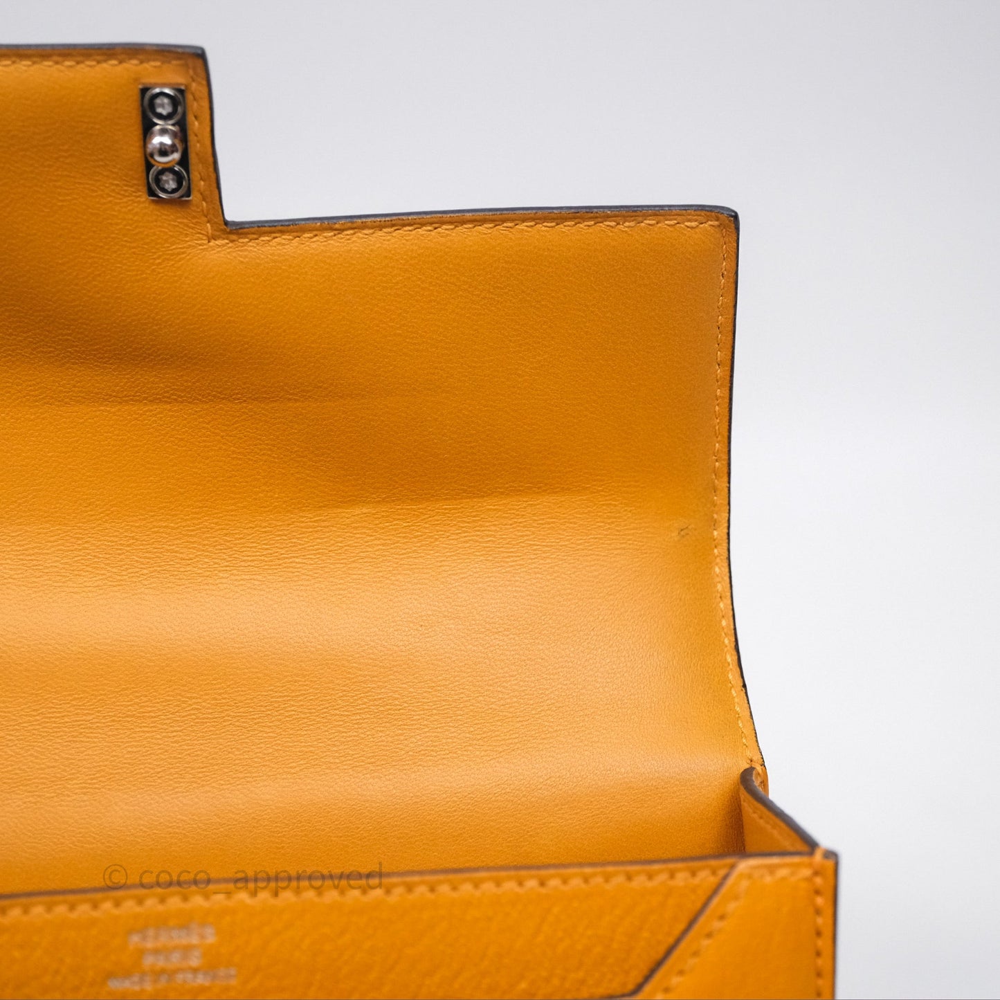 Hermes Mini Verrou Chaine Bag Chevre Mysore Toffee 1H Palladium Hardware