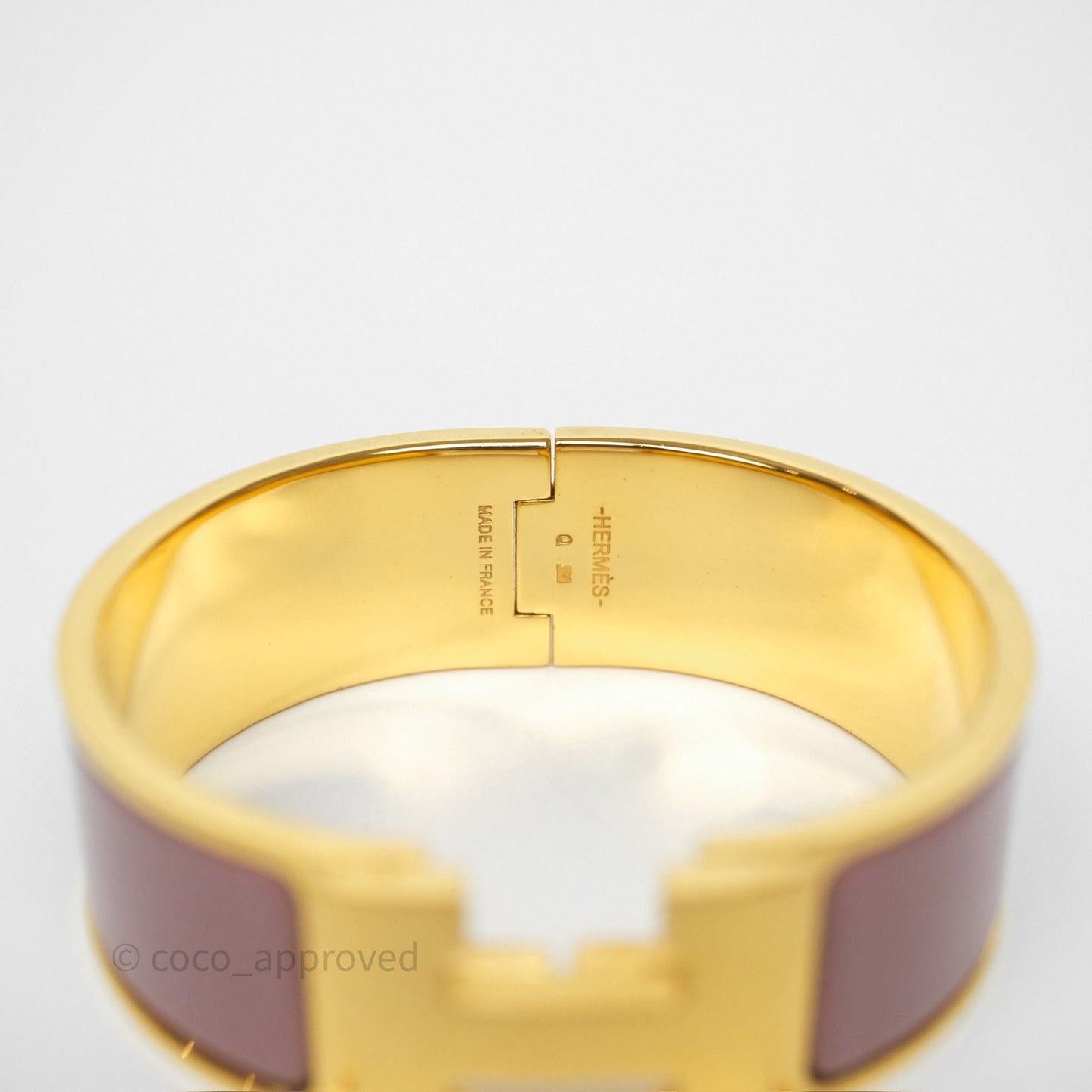 Hermès Clic Clac H Bracelet Bois de Rose G5 Gold PM