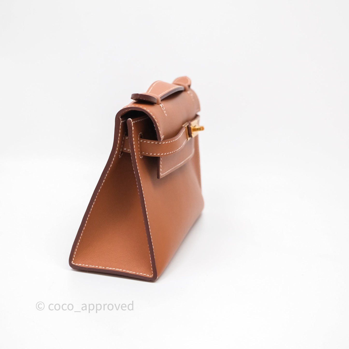 Hermès Kelly Mini Pochette Gold Swift Gold Hardware