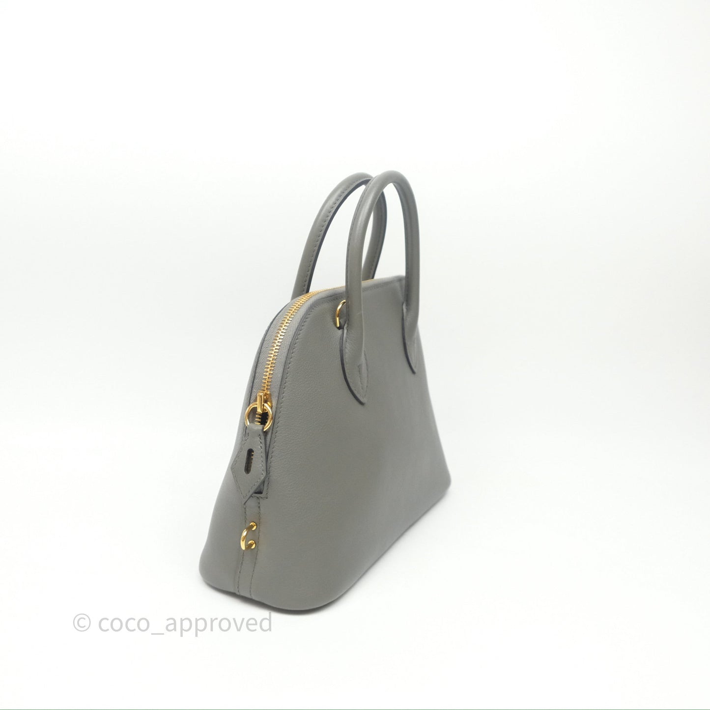 Hermès Bolide 1923 25 Gris Meyer 0L Evercolor Gold Hardware