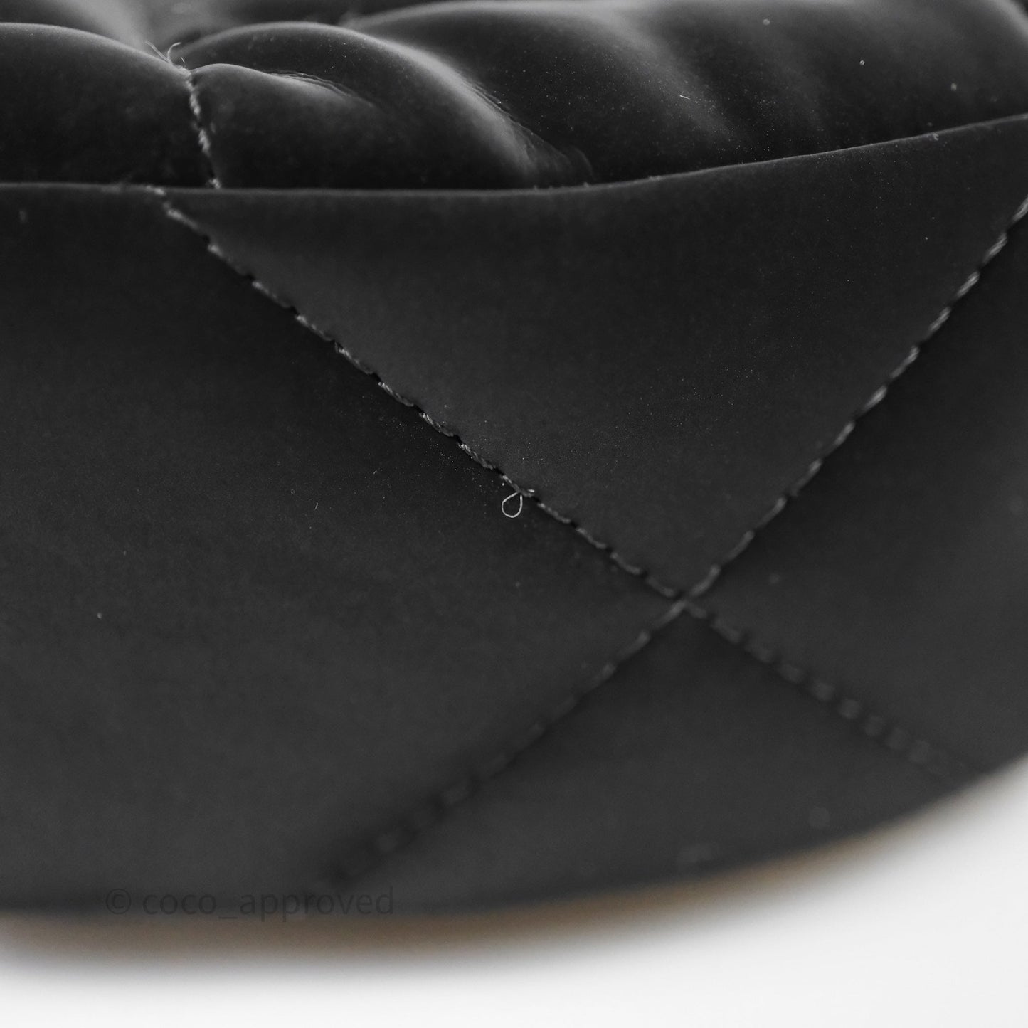 Chanel Clutch With Chain Velvet Effect Nylon Aged Gold Hardware