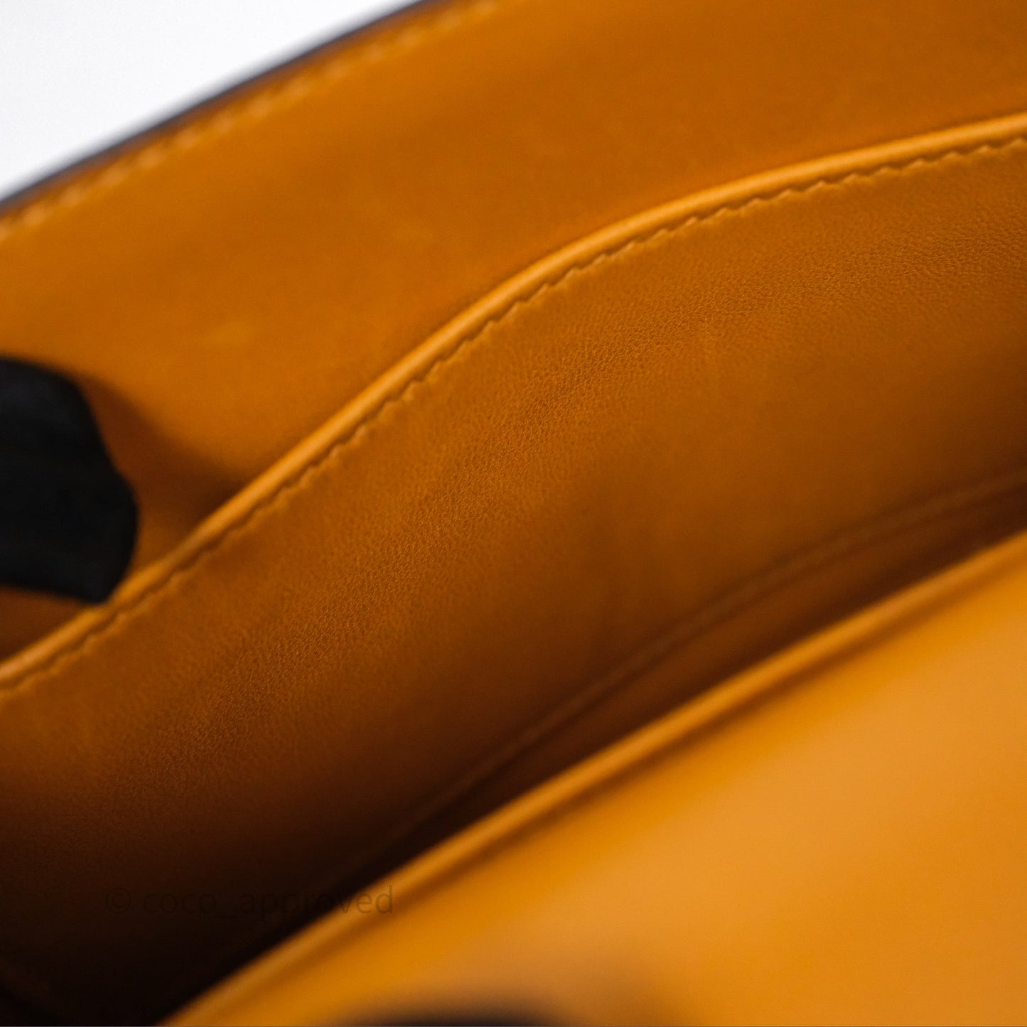Hermes Mini Verrou Chaine Bag Chevre Mysore Toffee 1H Palladium Hardware