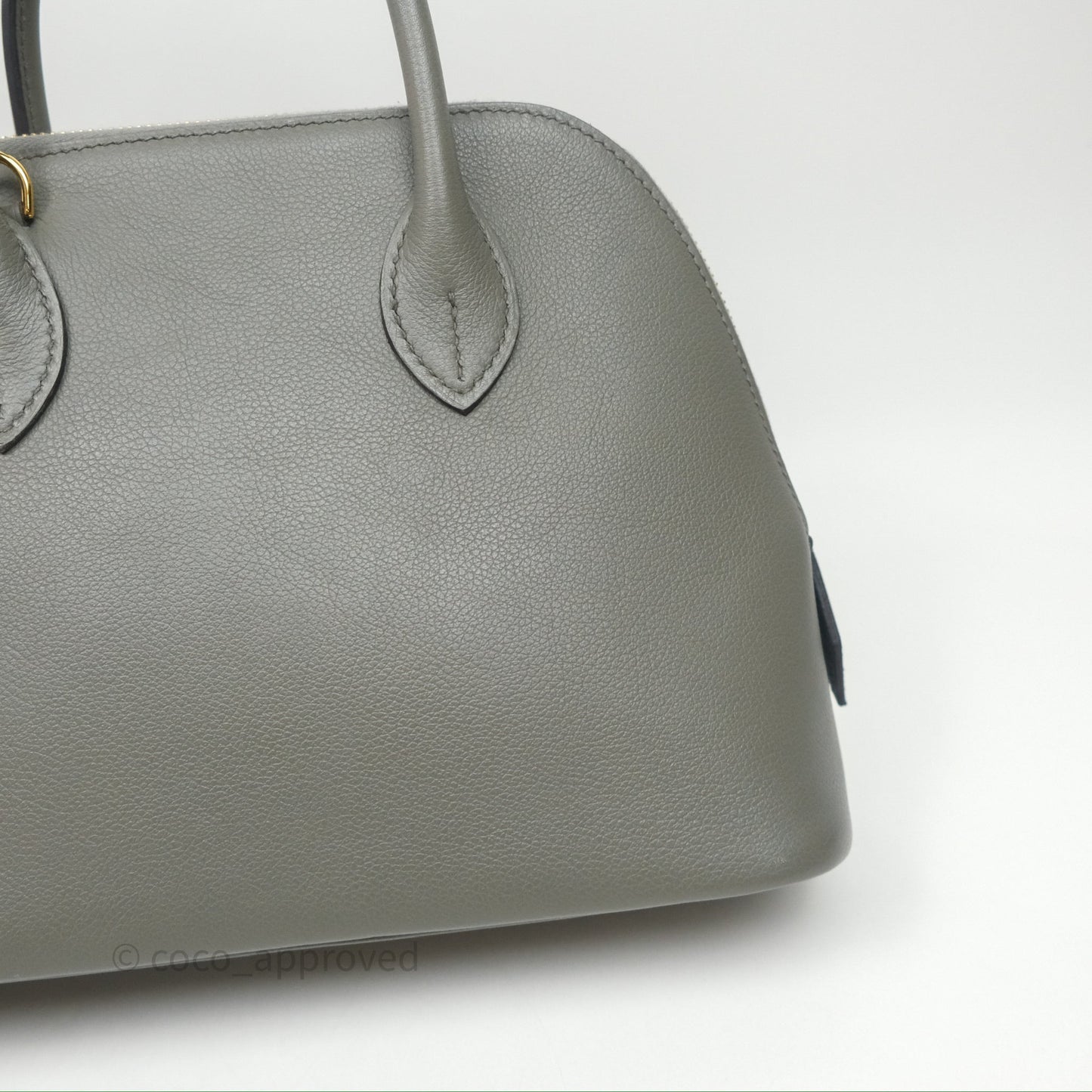 Hermès Bolide 1923 25 Gris Meyer 0L Evercolor Gold Hardware