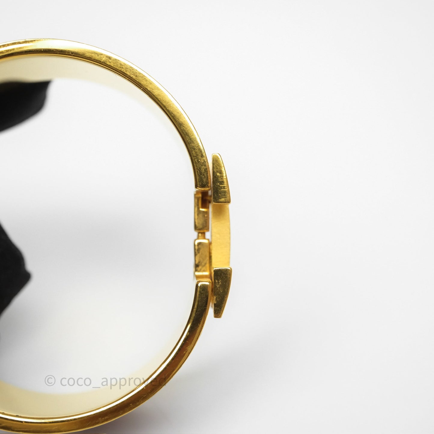 Hermès Clic Clac H Bracelet Bois de Rose G5 Gold PM