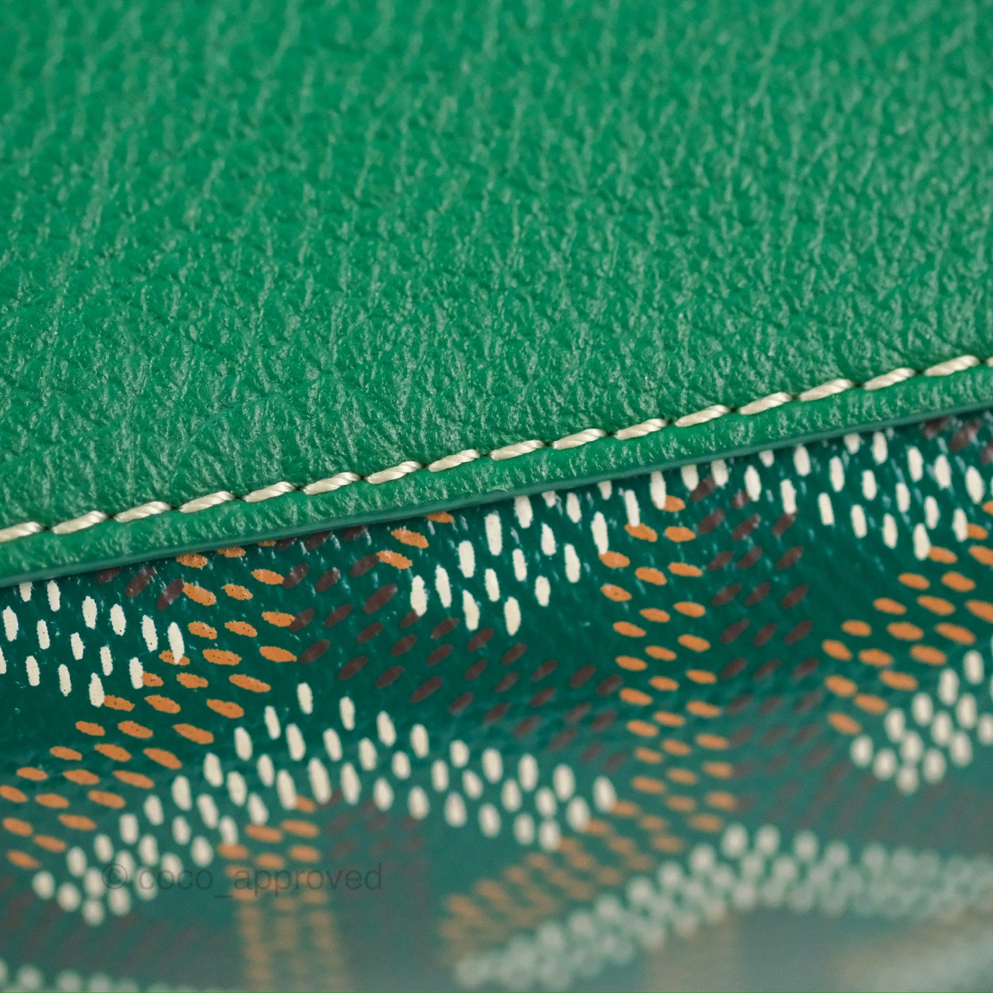 Goyard Saïgon Mini Bag Green Goyardine Canvas/Chevroches Calfskin