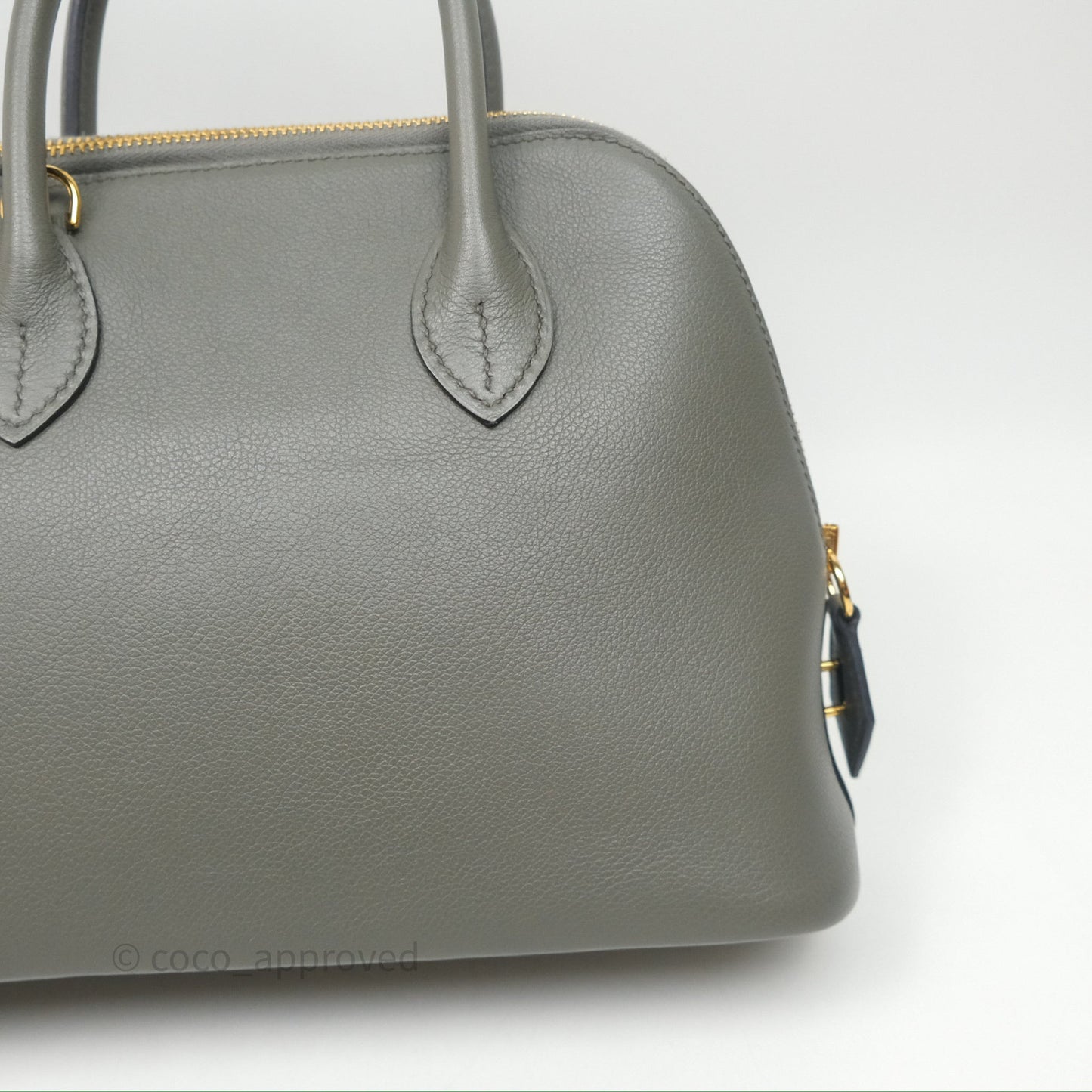 Hermès Bolide 1923 25 Gris Meyer 0L Evercolor Gold Hardware