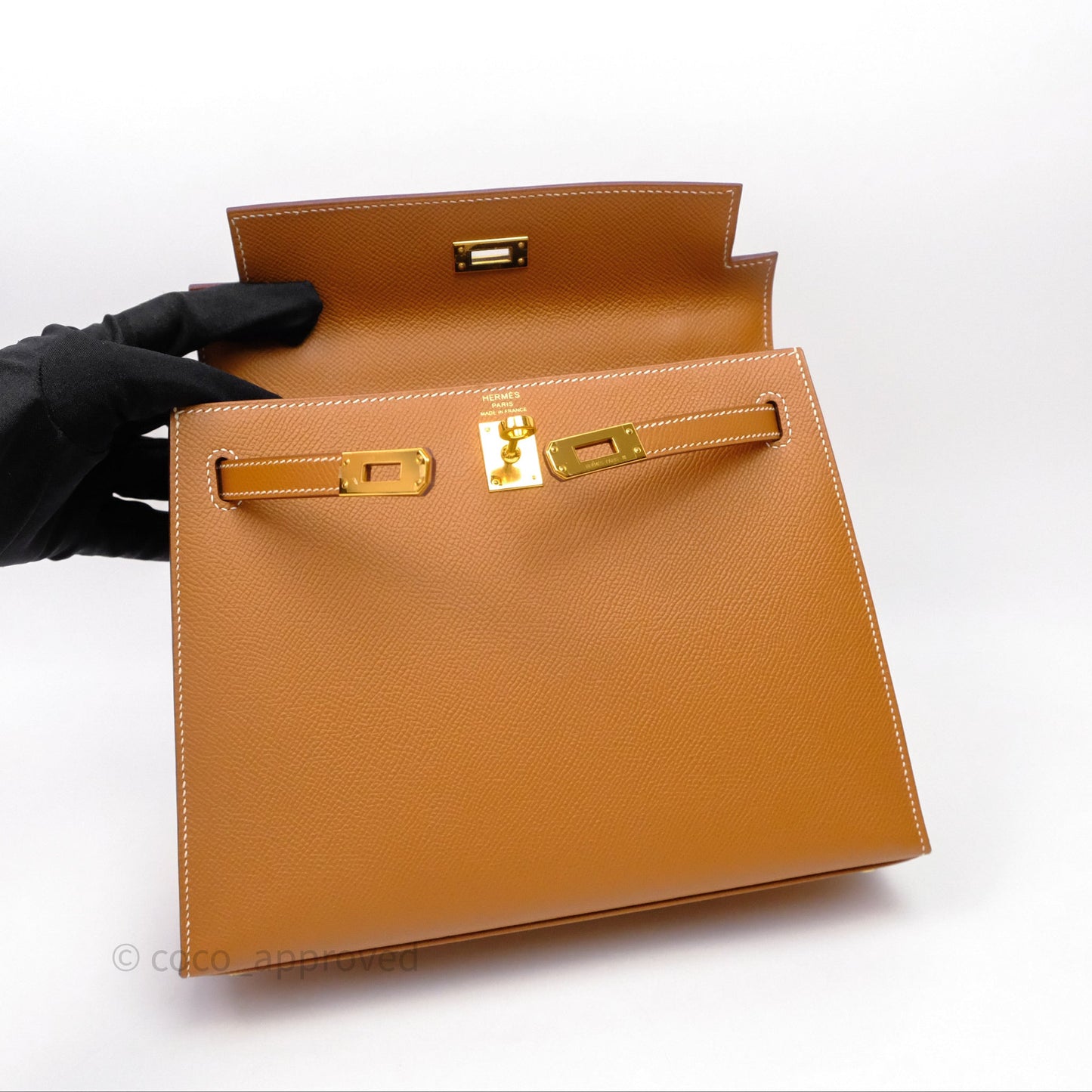 Hermès Kelly 25 Sellier Gold 37 Epsom Gold Hardware