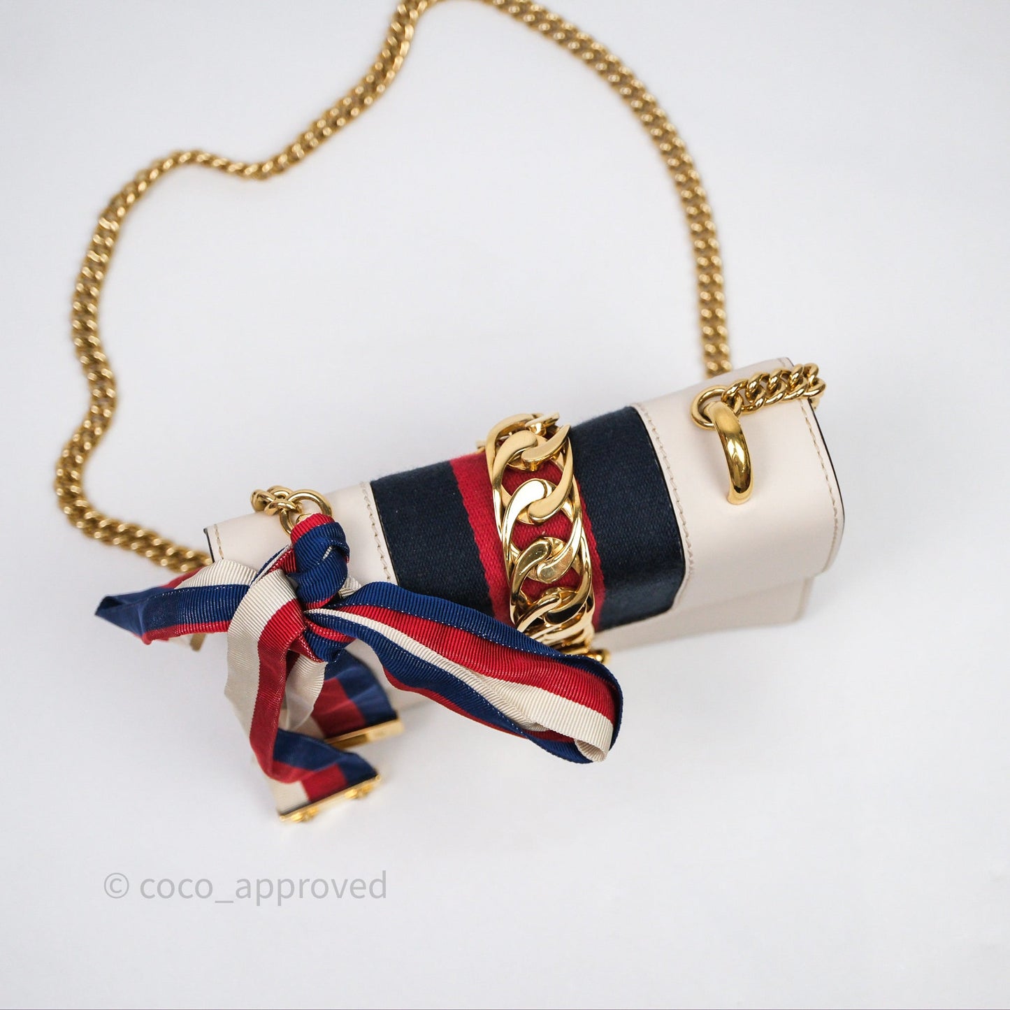 Gucci Mini Sylvie White Calfskin Bag⁣ ⁣⁣⁣⁣⁣⁣⁣⁣⁣⁣⁣⁣⁣⁣⁣⁣