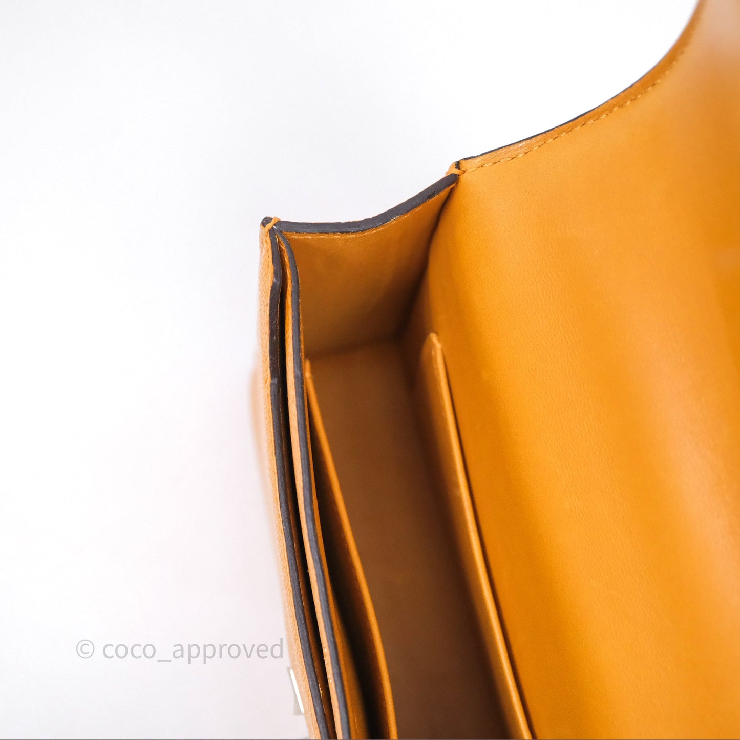 Hermes Mini Verrou Chaine Bag Chevre Mysore Toffee 1H Palladium Hardware