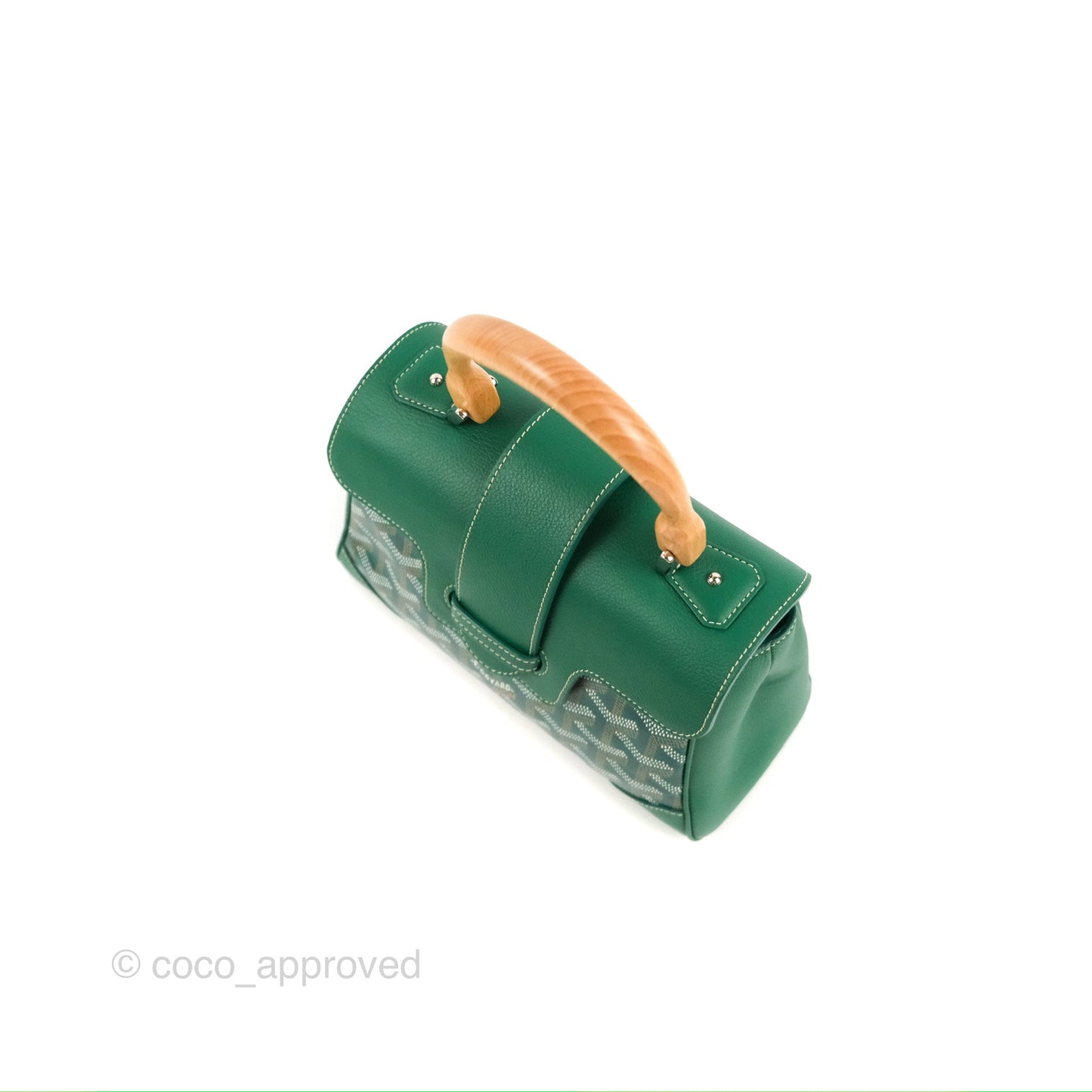 Goyard Saïgon Mini Bag Green Goyardine Canvas/Chevroches Calfskin