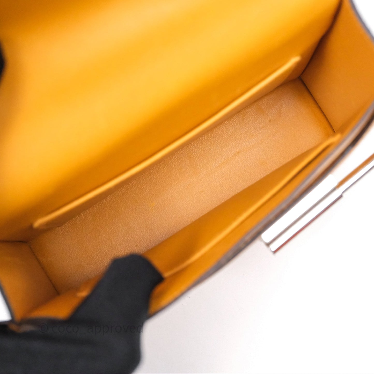 Hermes Mini Verrou Chaine Bag Chevre Mysore Toffee 1H Palladium Hardware