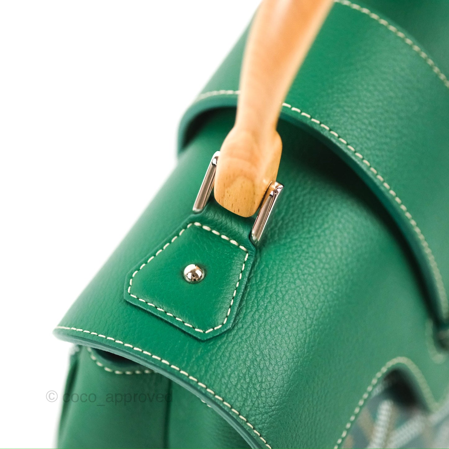Goyard Saïgon Mini Bag Green Goyardine Canvas/Chevroches Calfskin