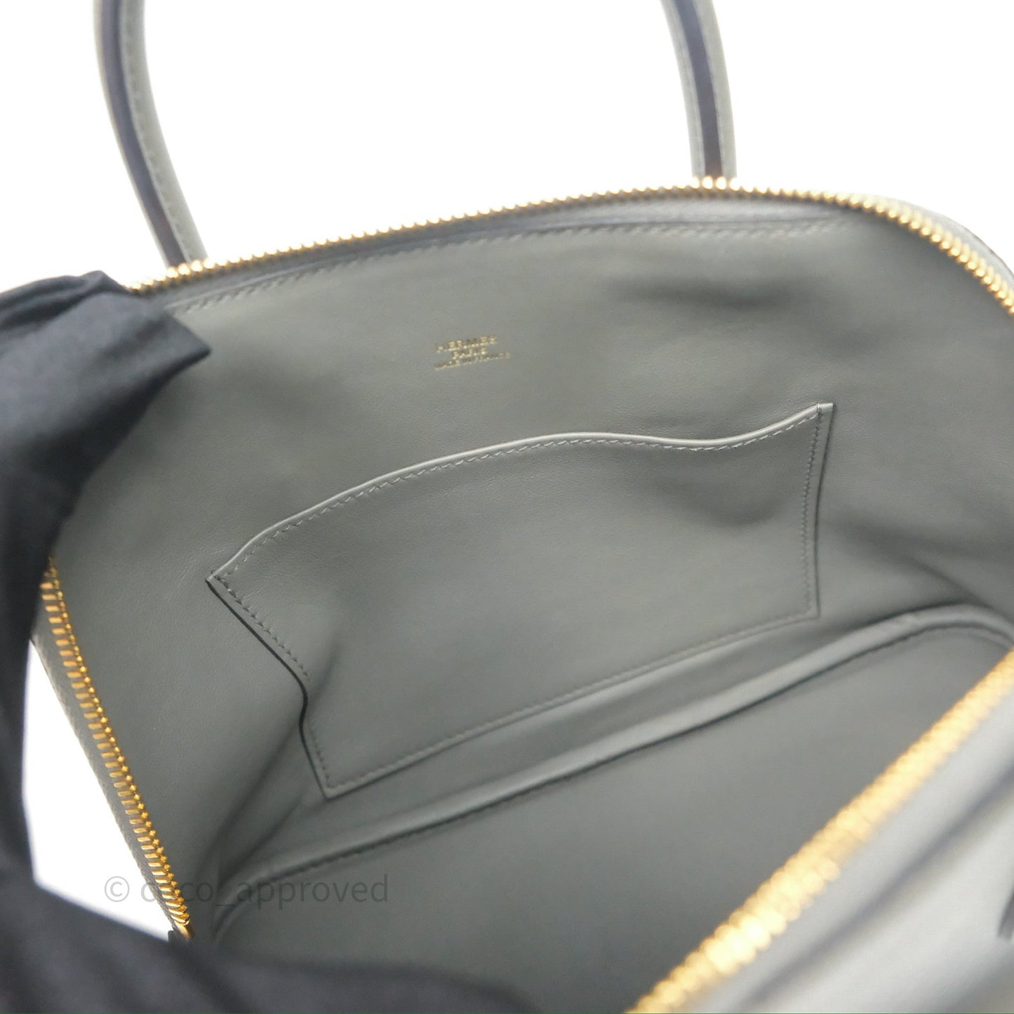 Hermès Bolide 1923 25 Gris Meyer 0L Evercolor Gold Hardware