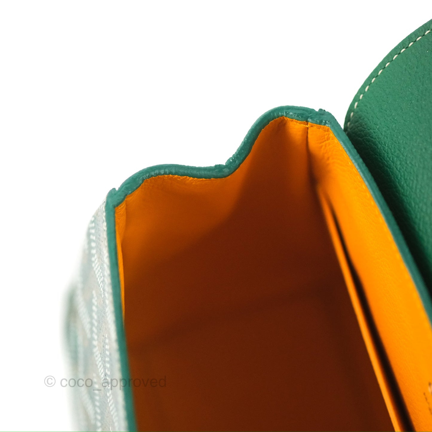 Goyard Saïgon Mini Bag Green Goyardine Canvas/Chevroches Calfskin