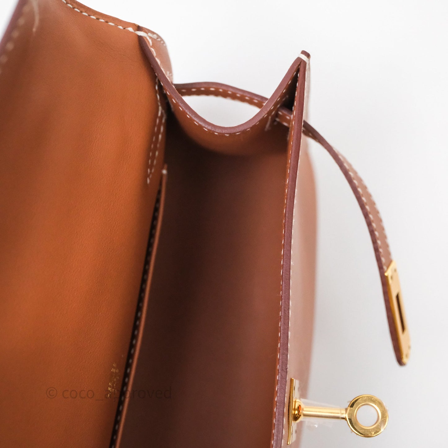 Hermès Kelly Mini Pochette Gold Swift Gold Hardware