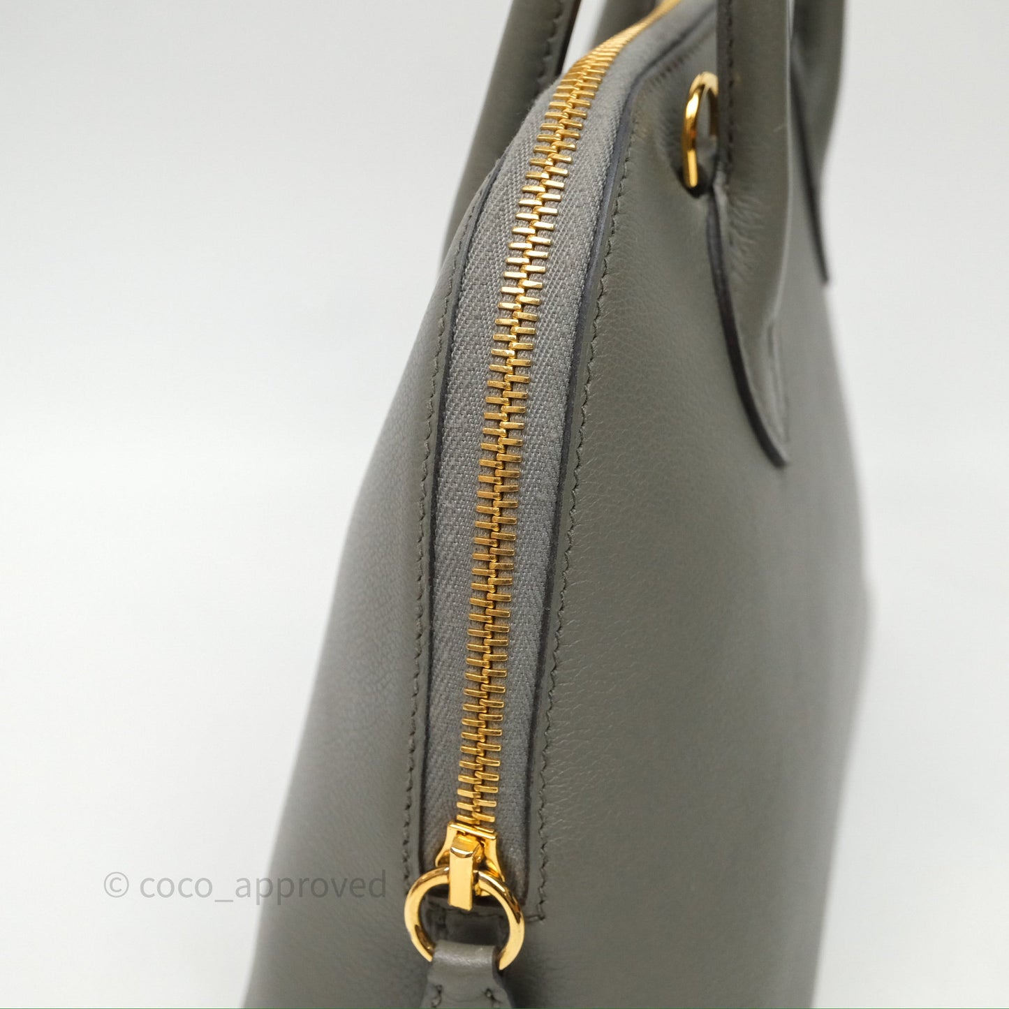 Hermès Bolide 1923 25 Gris Meyer 0L Evercolor Gold Hardware