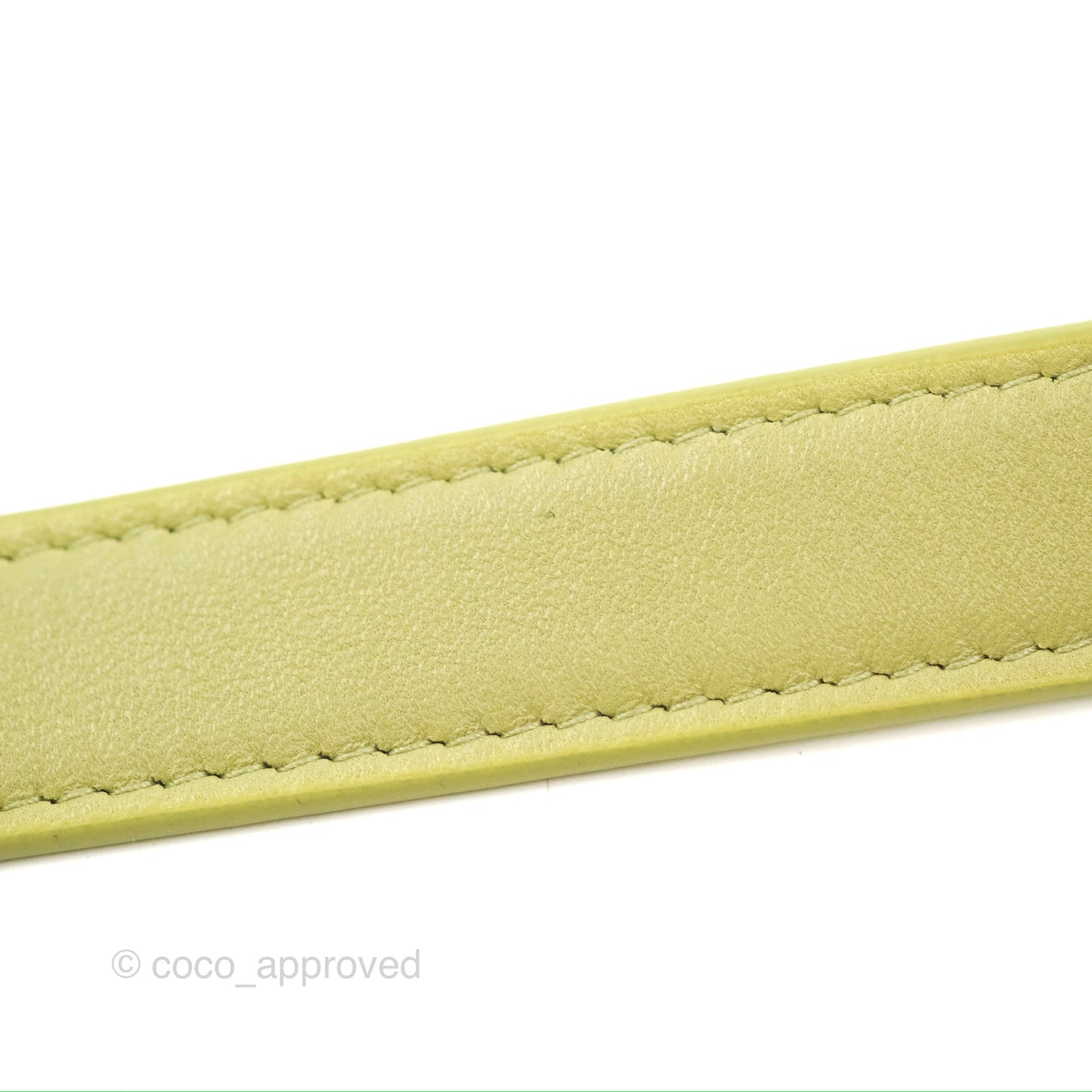 Chanel Diamond Belt Coin Purse Avocado Green Lambskin Gold Hardware