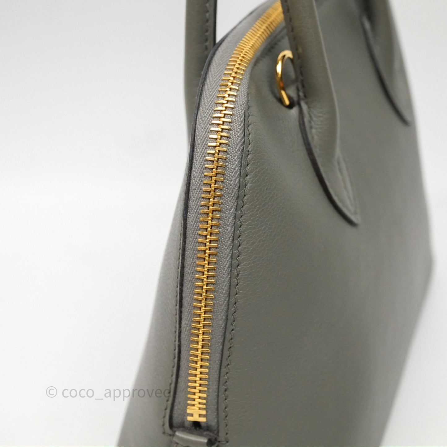 Hermès Bolide 1923 25 Gris Meyer 0L Evercolor Gold Hardware