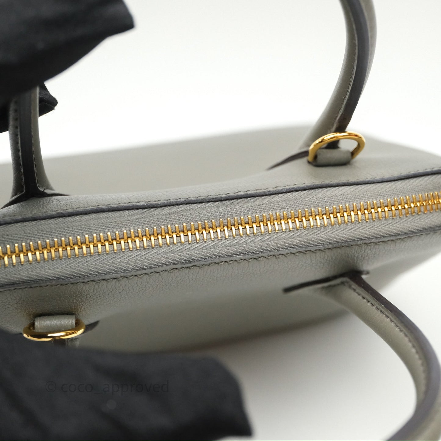 Hermès Bolide 1923 25 Gris Meyer 0L Evercolor Gold Hardware