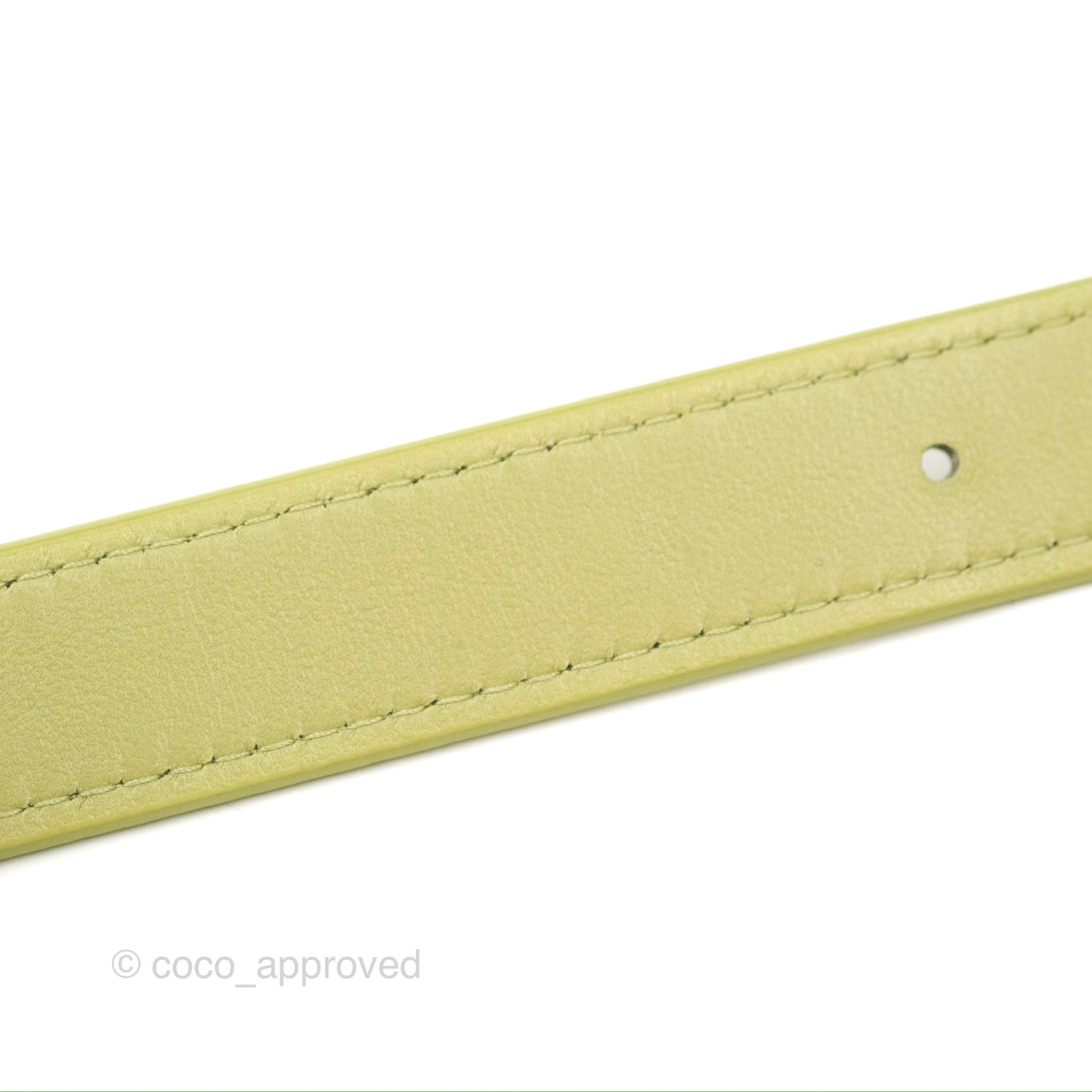 Chanel Diamond Belt Coin Purse Avocado Green Lambskin Gold Hardware