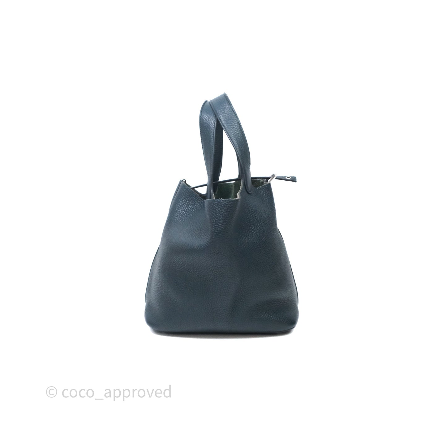 Hermès Picotin 22 Vert Cyprès 6O Clemence Palladium Hardware