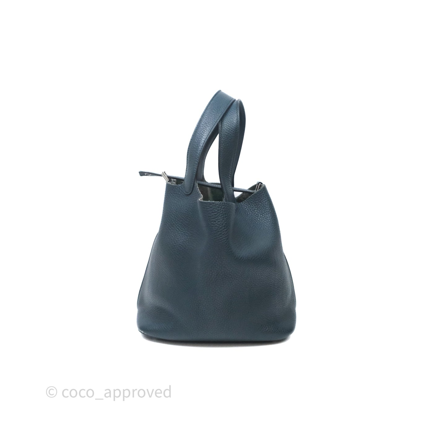Hermès Picotin 22 Vert Cyprès 6O Clemence Palladium Hardware