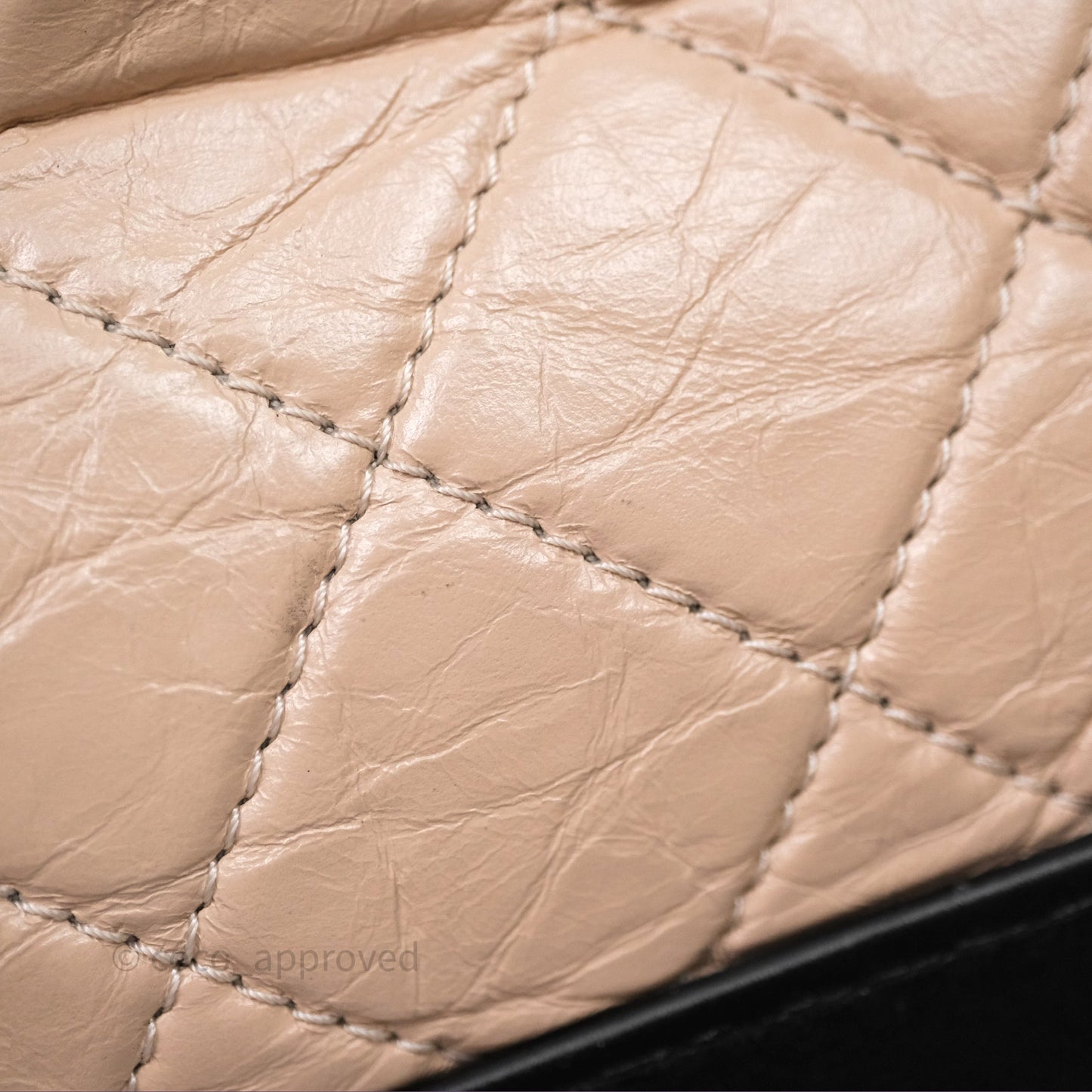 Chanel Small Gabrielle Hobo Quilted Black Beige Aged Calfskin