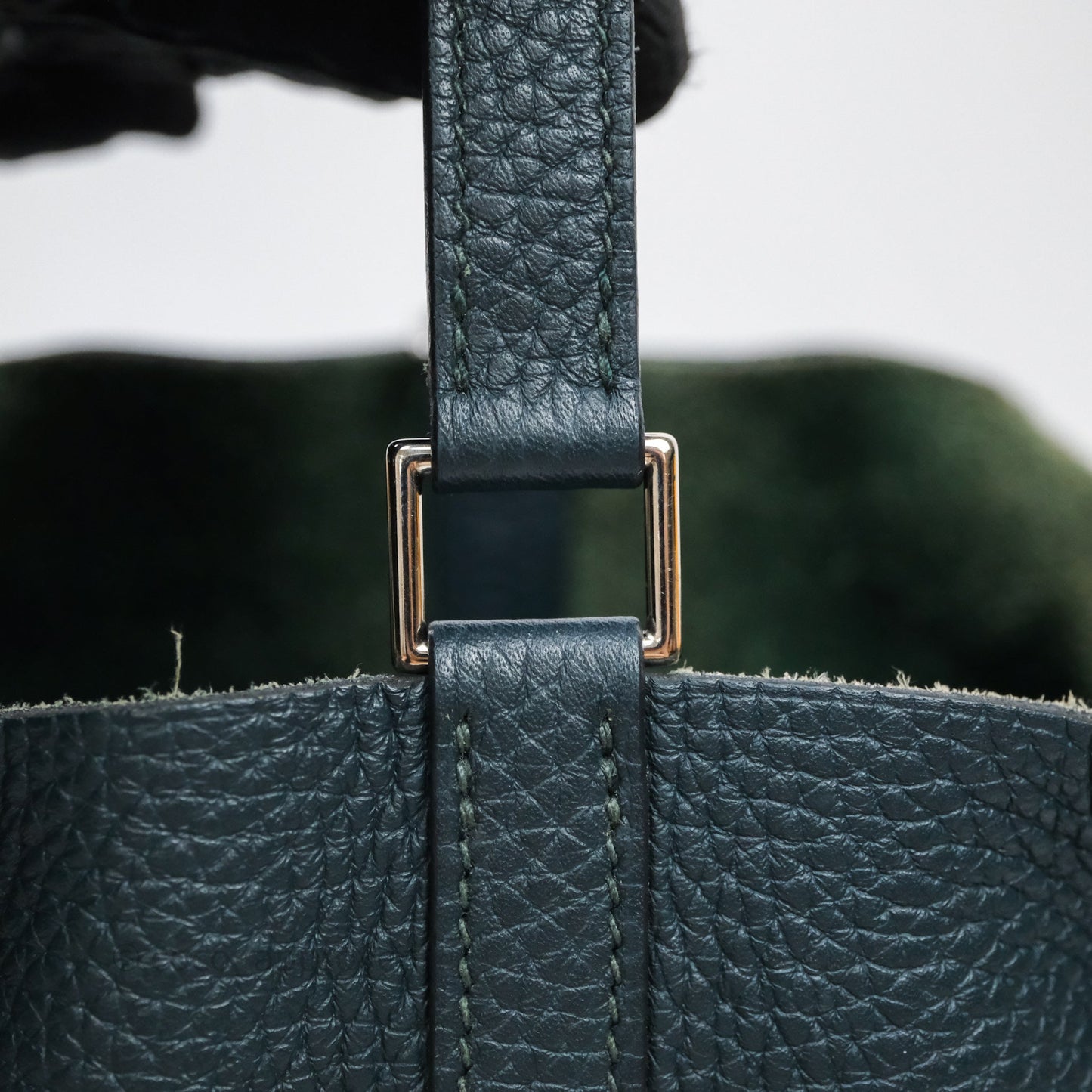 Hermès Picotin 22 Vert Cyprès 6O Clemence Palladium Hardware