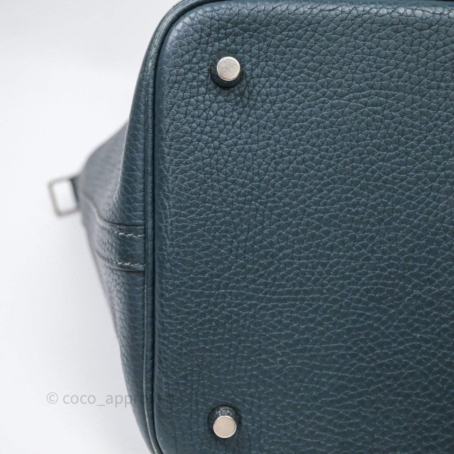 Hermès Picotin 22 Vert Cyprès 6O Clemence Palladium Hardware