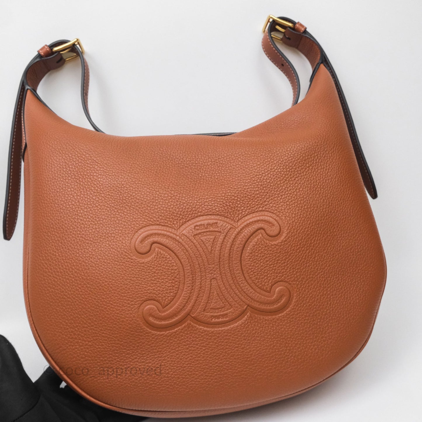 Celine Medium Heloïse Bag In Supple Gained Calfskin Tan