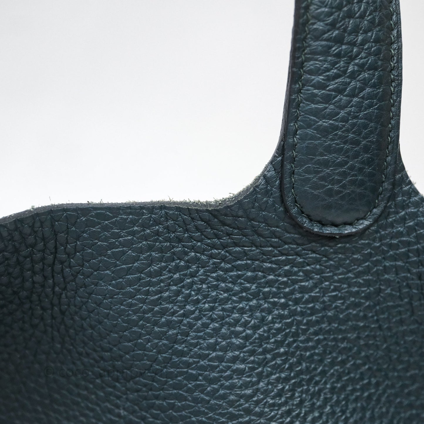 Hermès Picotin 22 Vert Cyprès 6O Clemence Palladium Hardware