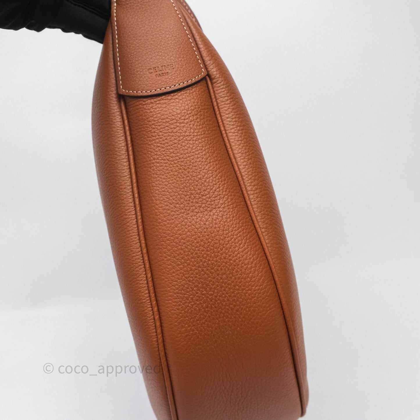 Celine Medium Heloïse Bag In Supple Gained Calfskin Tan