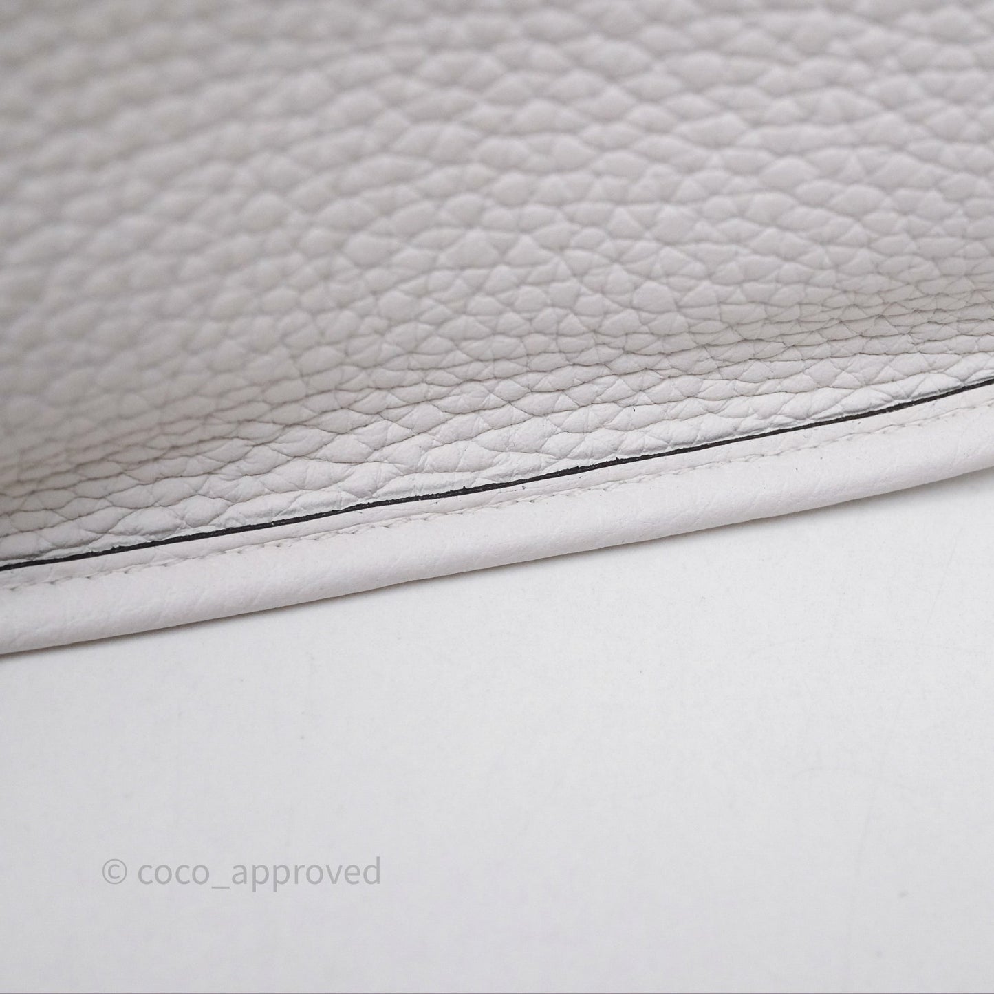 Hermès Mini Evelyne 16 New White 0U Clemence Gold Hardware