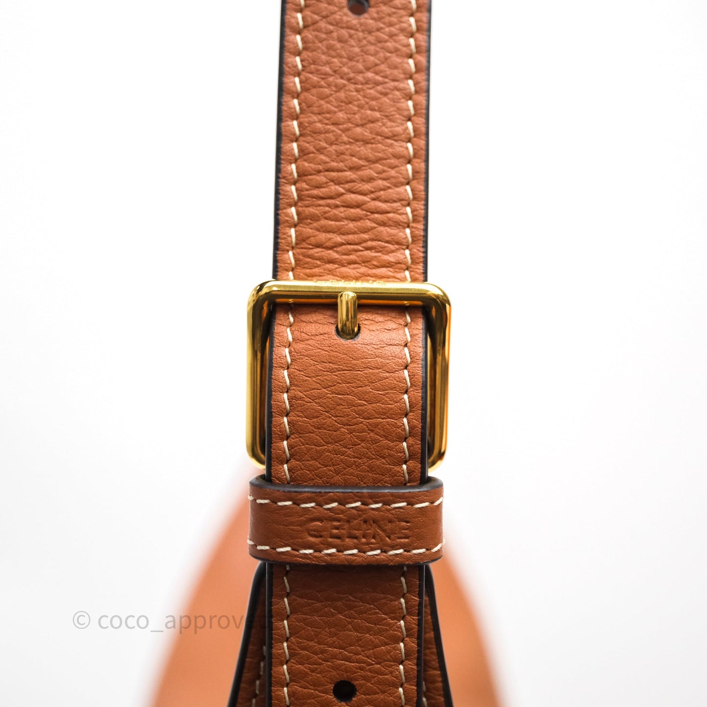 Celine Medium Heloïse Bag In Supple Gained Calfskin Tan