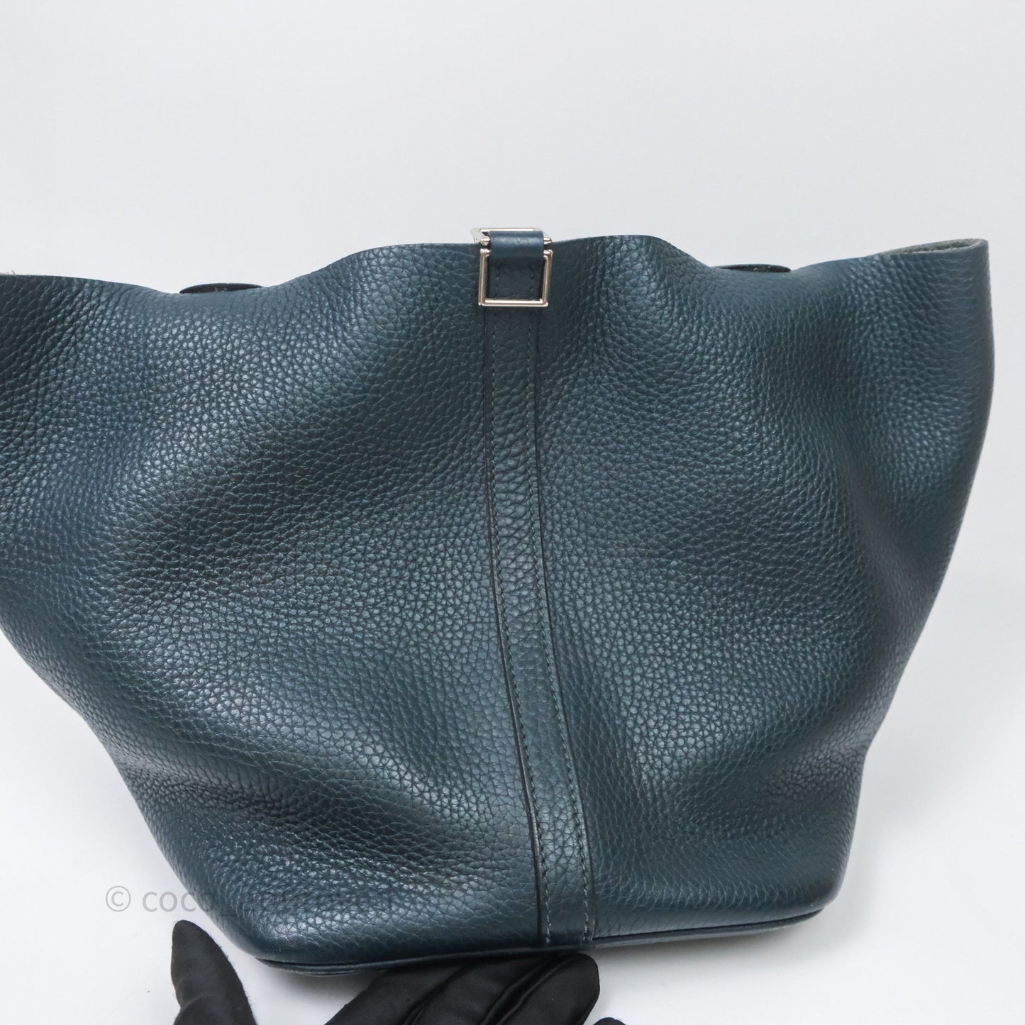 Hermès Picotin 22 Vert Cyprès 6O Clemence Palladium Hardware
