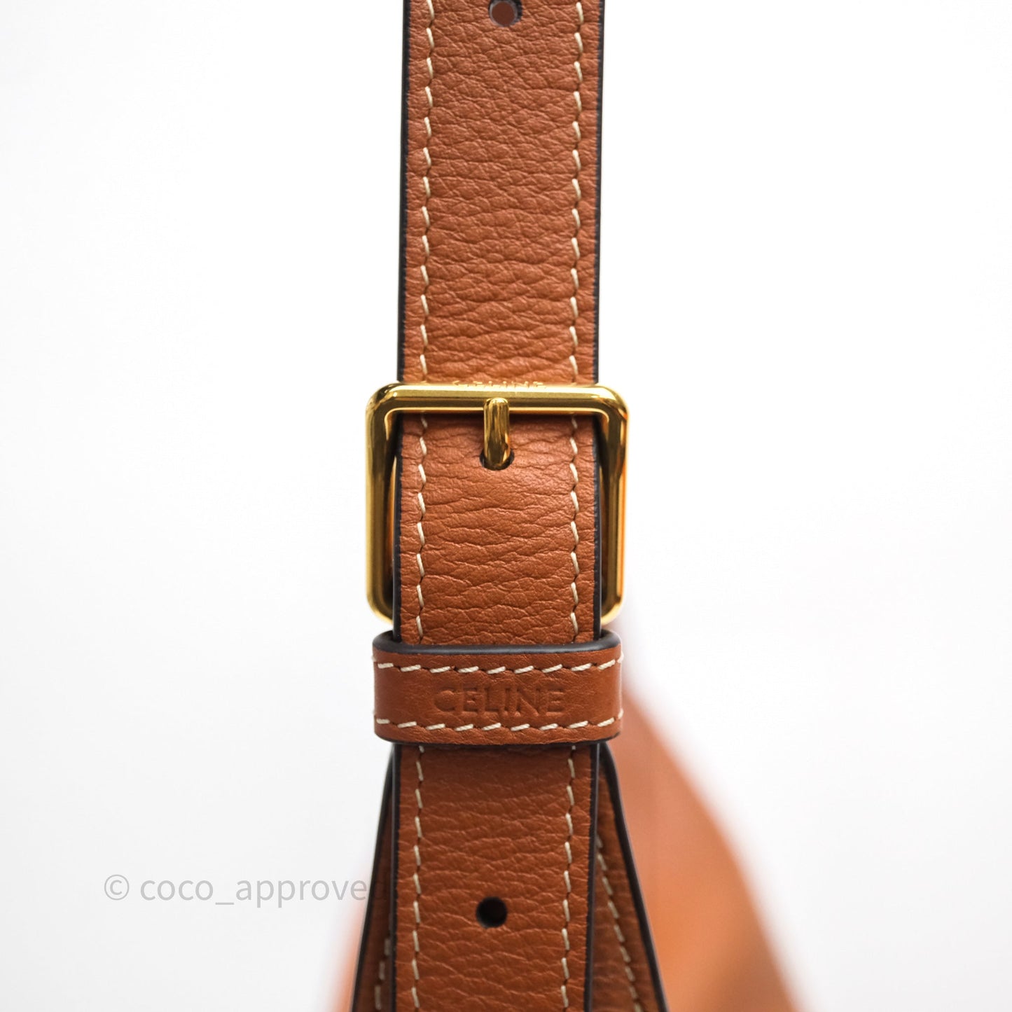 Celine Medium Heloïse Bag In Supple Gained Calfskin Tan