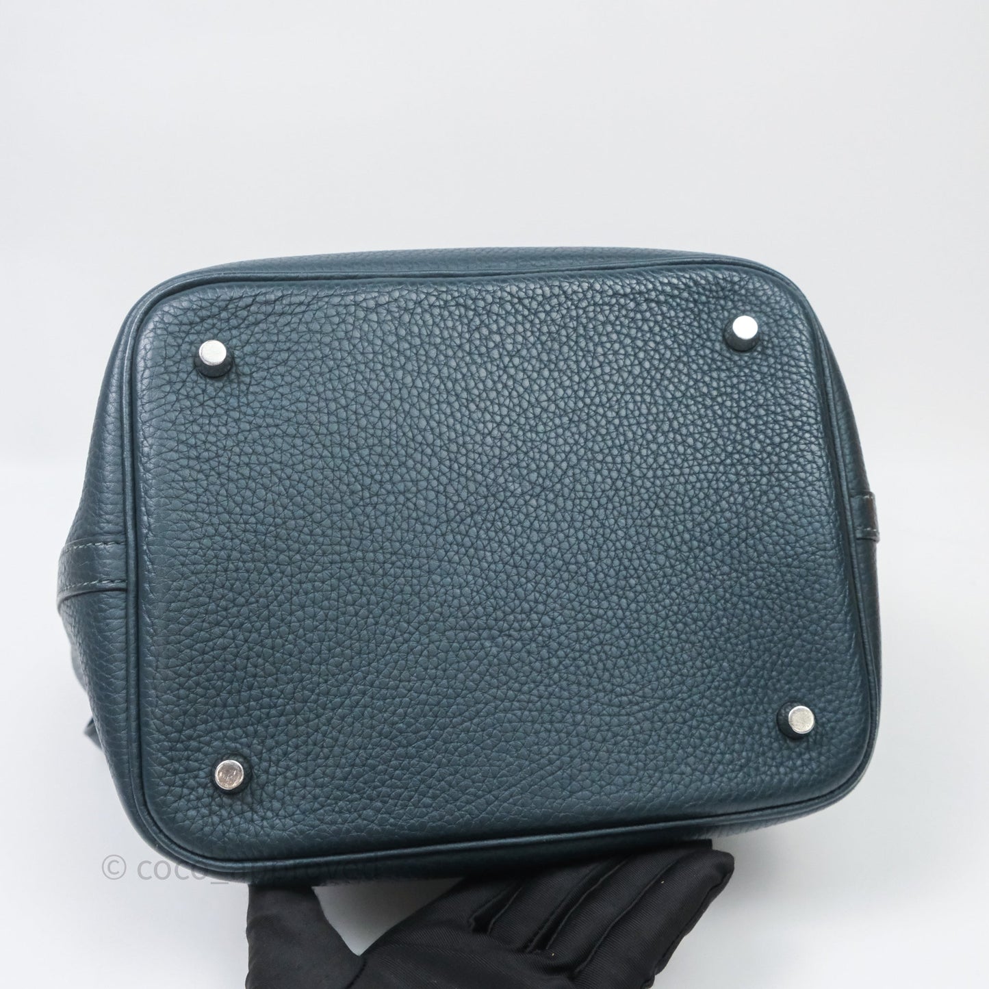 Hermès Picotin 22 Vert Cyprès 6O Clemence Palladium Hardware