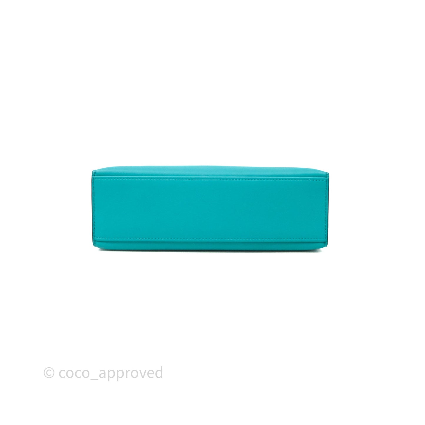 Hermès Kelly Pochette Bleu Paon 7F Gold Hardware
