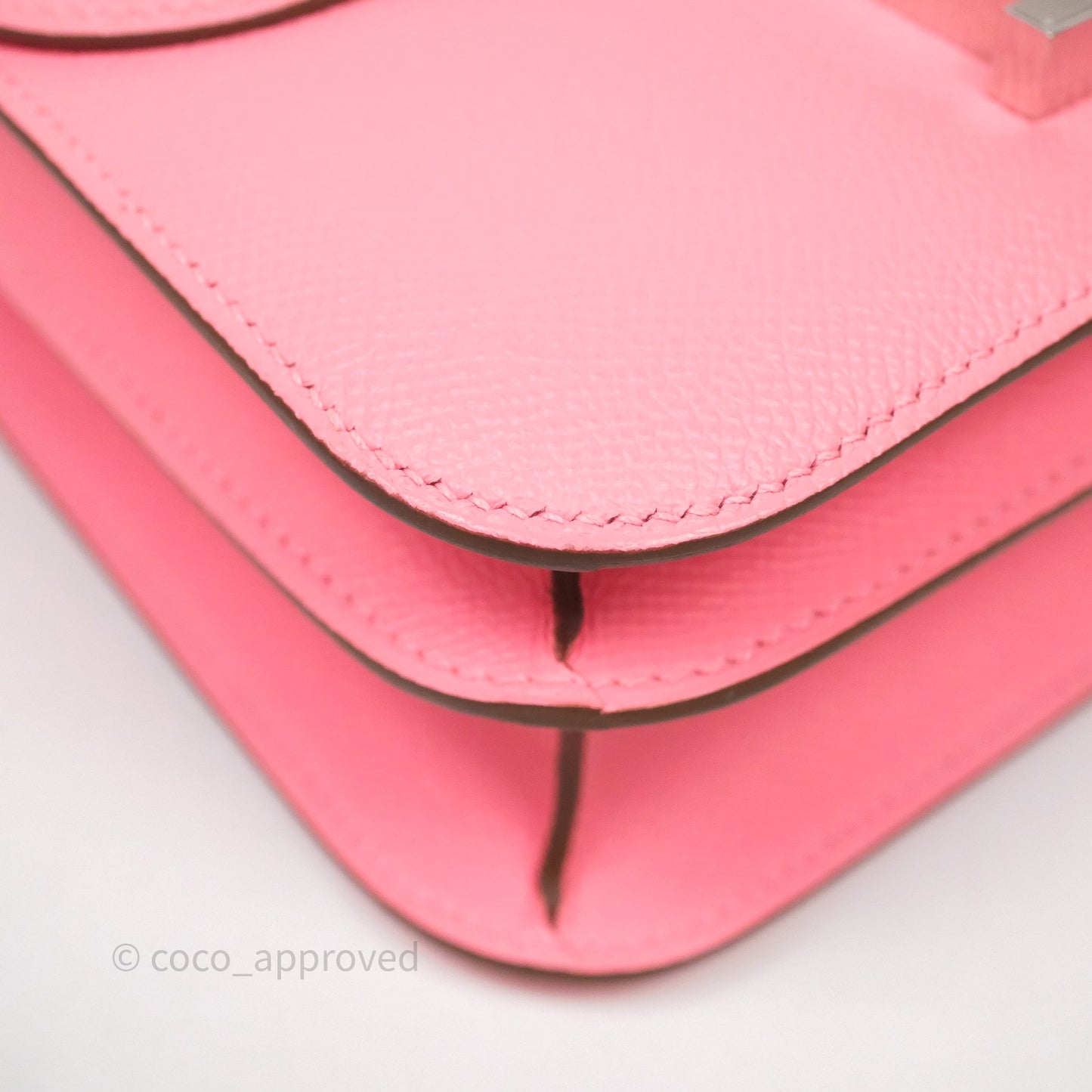 Hermès Constance 24 Rose Confetti Epsom Palladium Hardware
